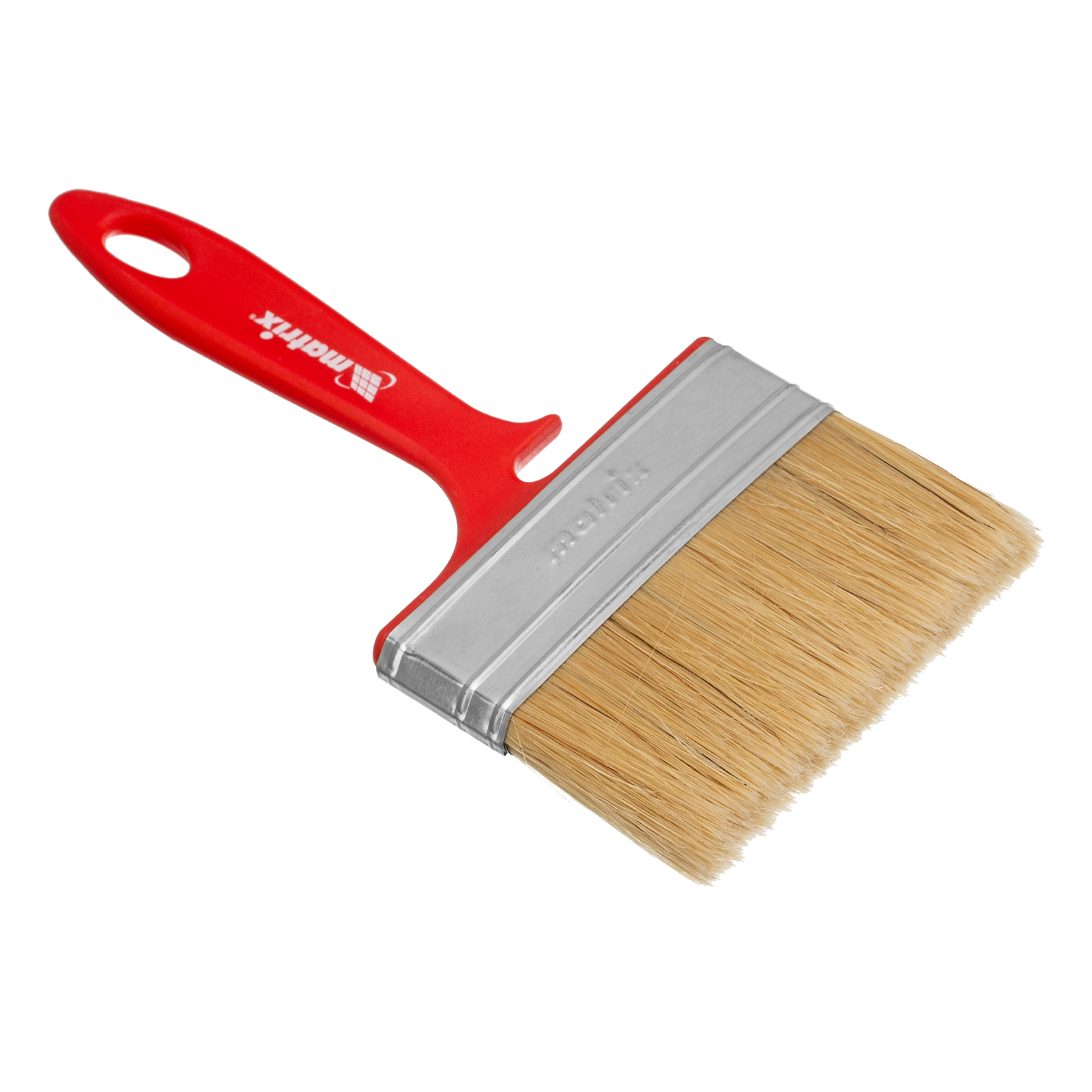 Кисть флейцевая для эмалей, 100х12 мм, натуральная щетина, пластиковая рукоятка