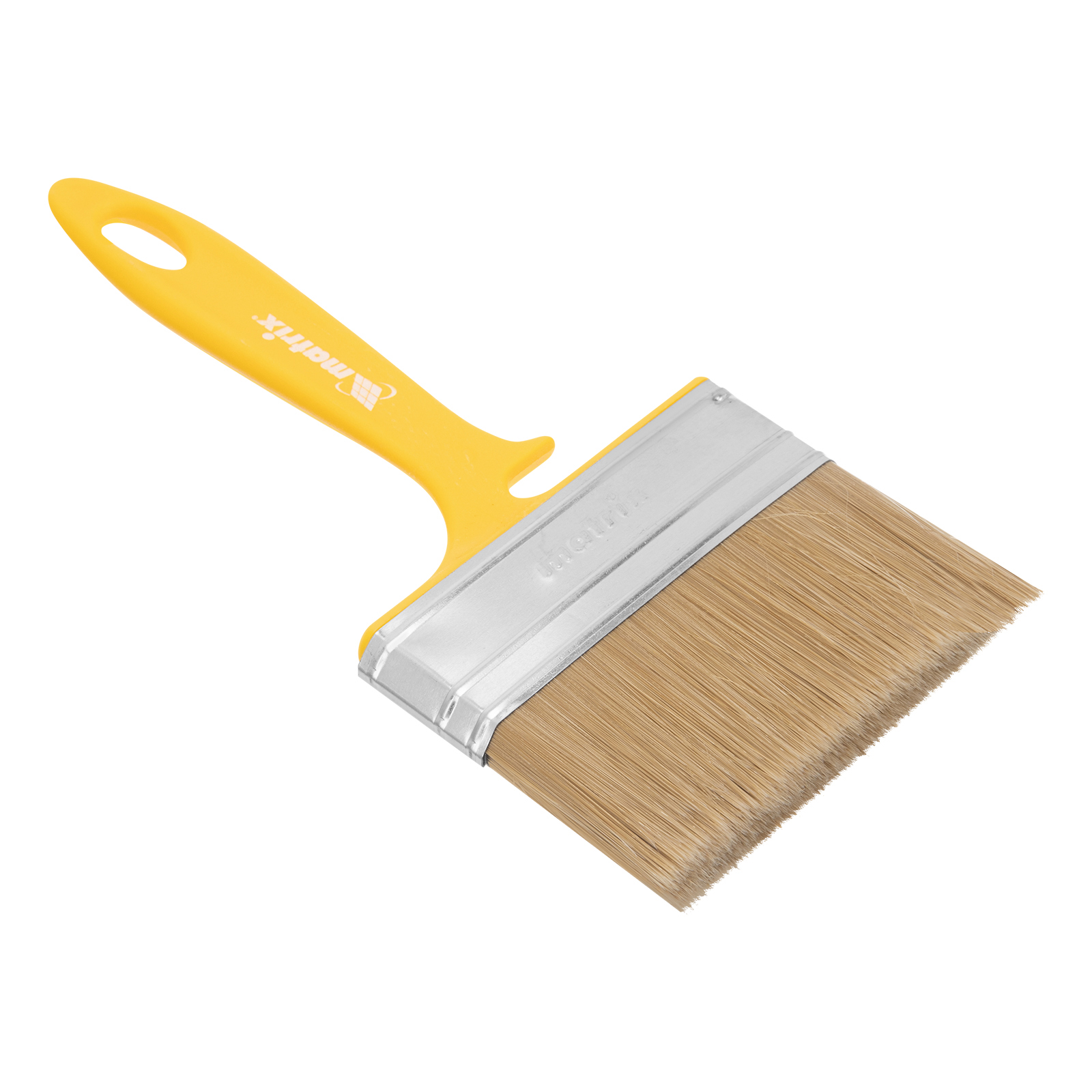 Кисть флейцевая для лаков, 100х12 мм, искусственная щетина, пластиковая рукоятка