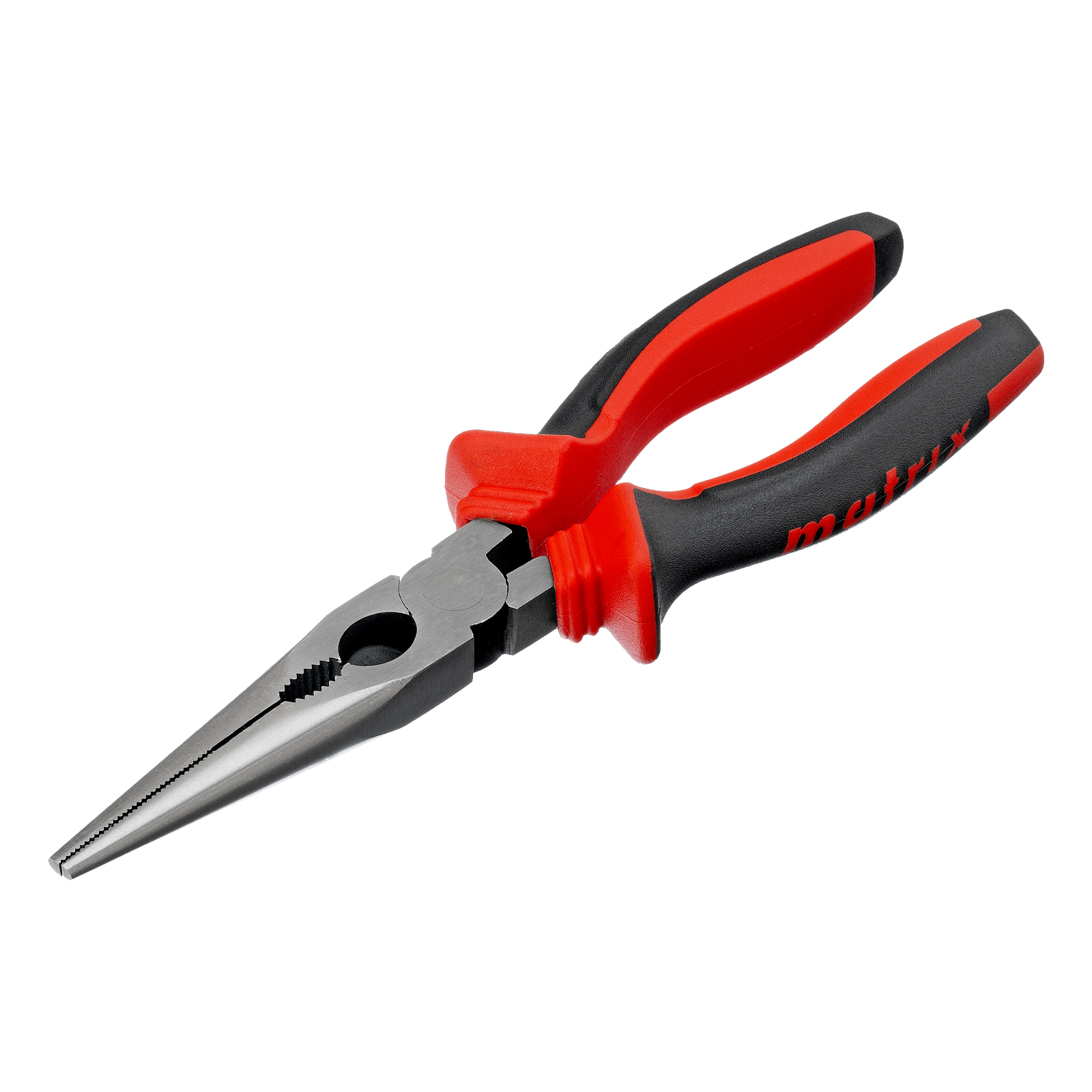 Длинногубцы прямые, 200 мм, хром-ванадий, двухкомпонентные рукоятки