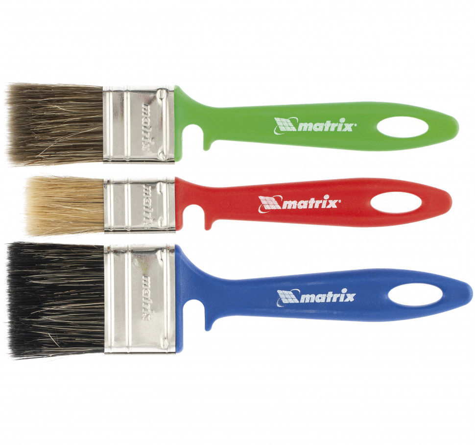 Набор кистей универсальный, 25мм, 35мм, 50мм, пластиковая рукоятка
