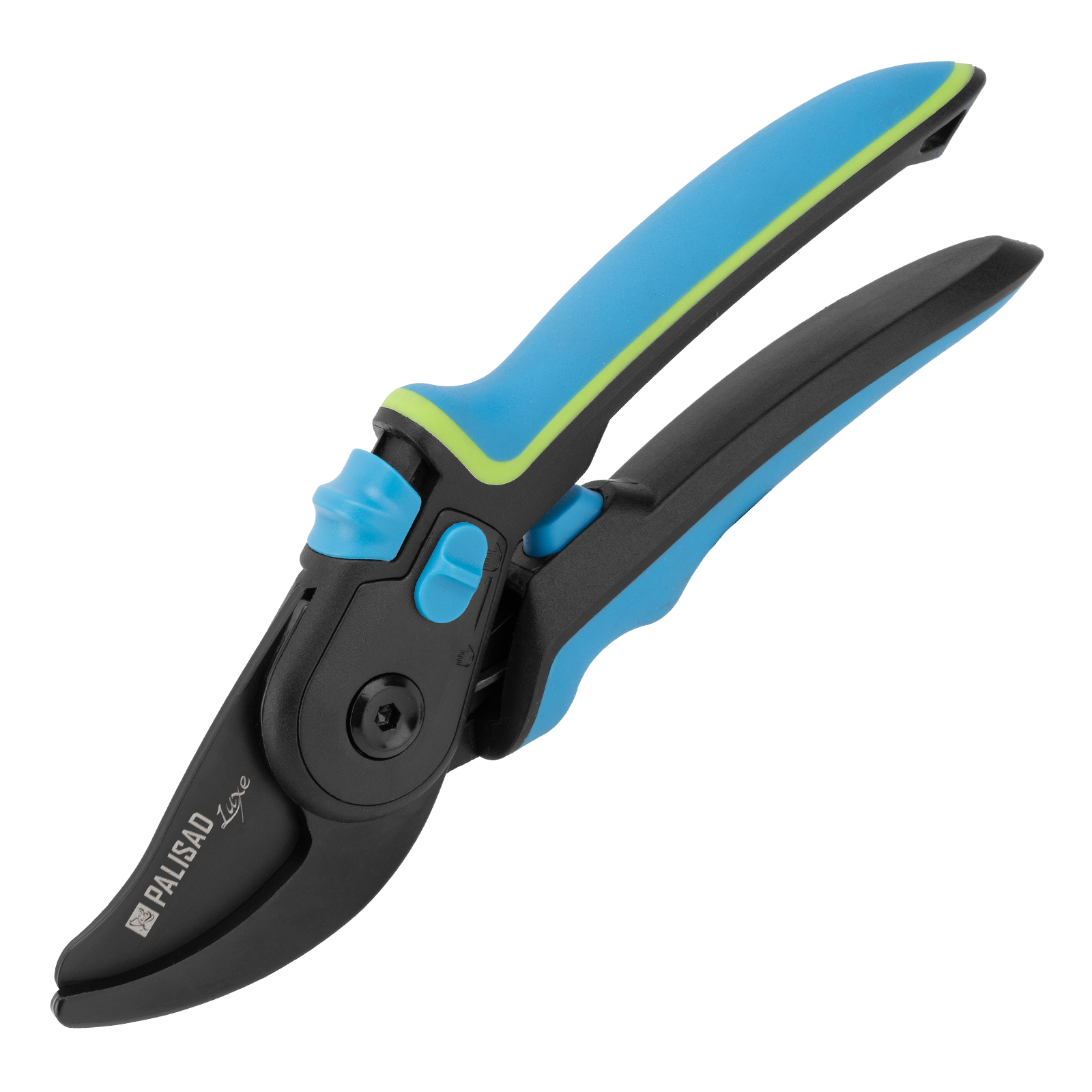 Секатор прямого реза, 225 мм, регулировка захвата, трехкомпонентные рукоятки, LUXE