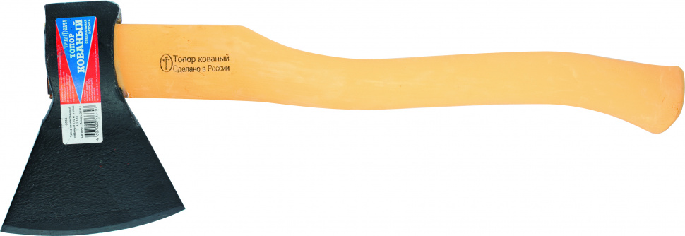 Топор кованный, в сборе, 700/900 г, деревянное топорище, 400 мм, А-0(Труд) Вача