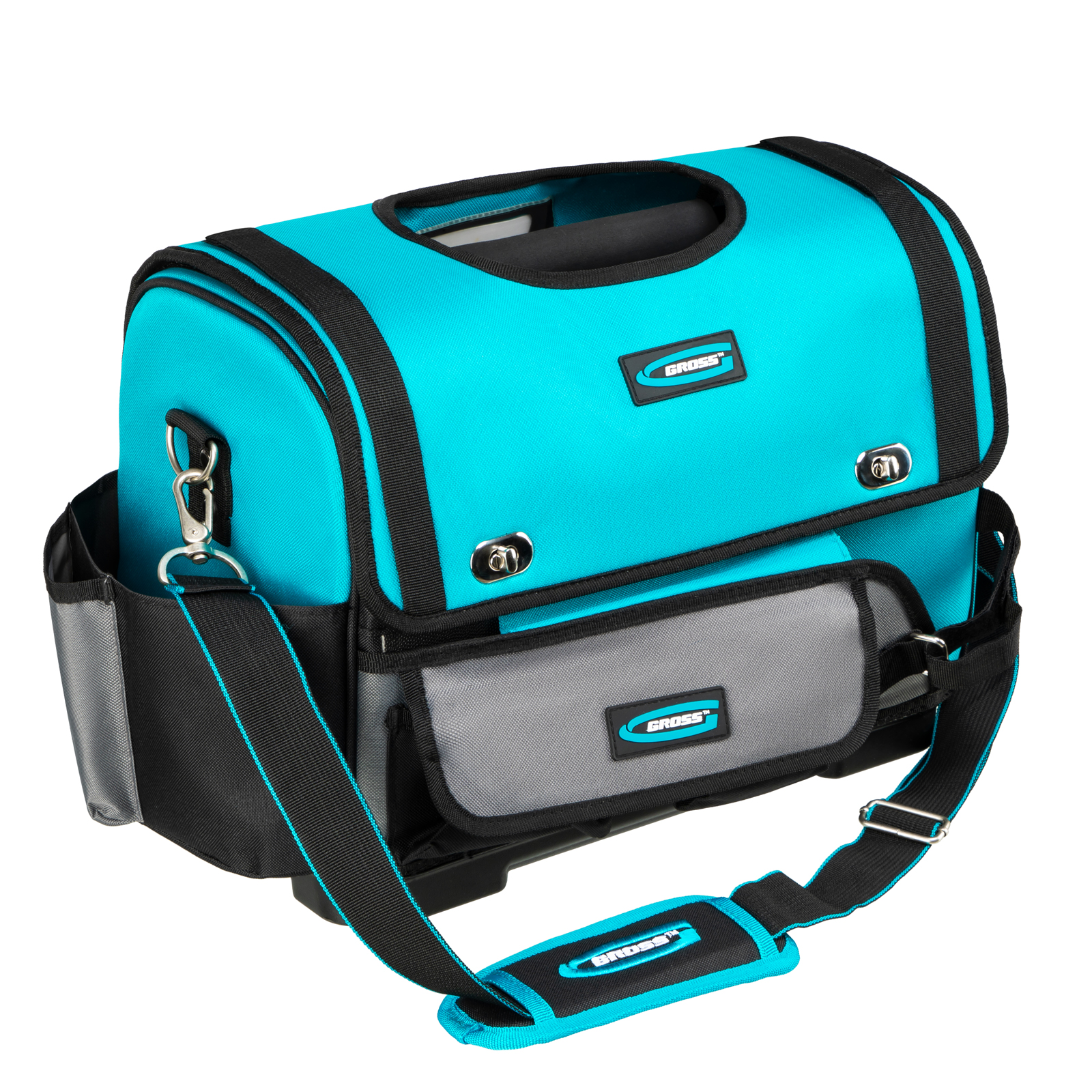 Переноска для инструмента, 400х225х300мм, пластиковое дно, наплечный ремень