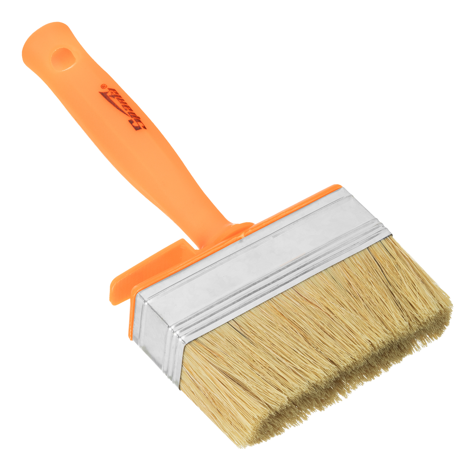 Кисть-ракля, 30х100 мм, натуральная щетина, пластмассовый корпус, пластмассовая ручка