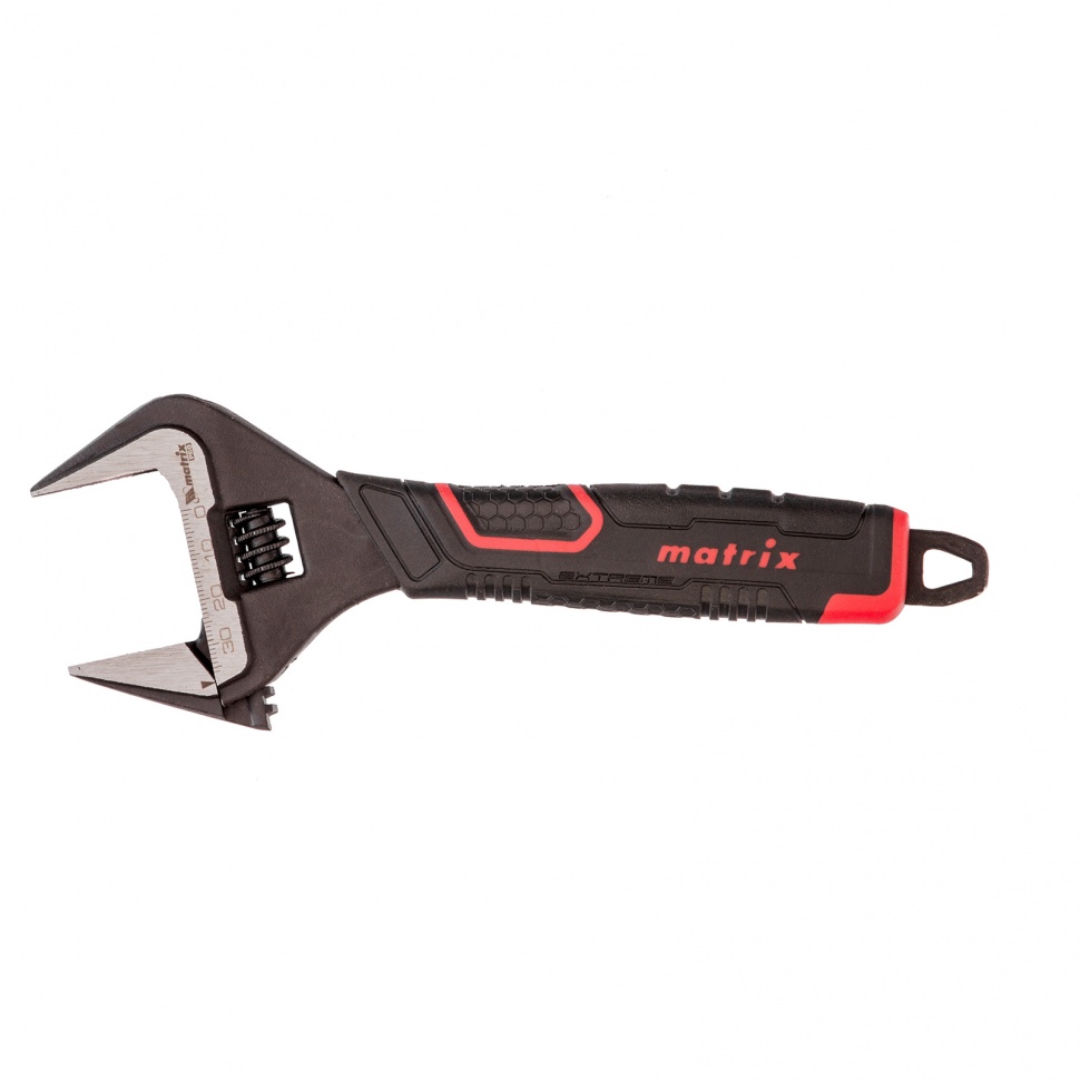 Ключ разводной, тонкие губки, фосфатированный, 2-х комп рукоятка, 200 мм, CrV, PRO