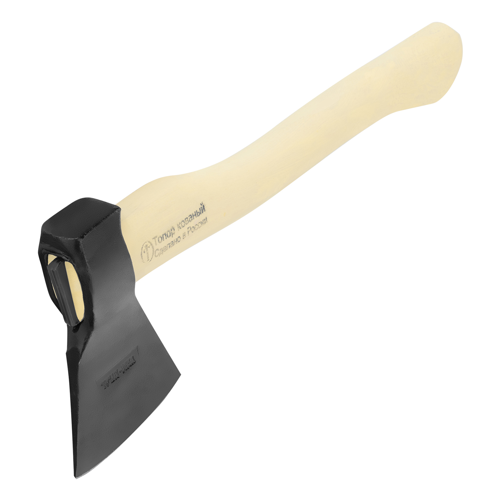 Топор кованный, в сборе, 600/850 г, деревянное топорище, 350 мм, А-О, (Труд), г. Вача