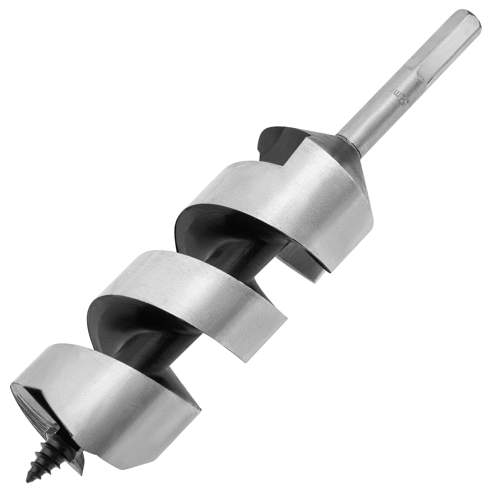 Сверло по дереву шнековое, 52 х 230 мм, 6-гранный хвостовик