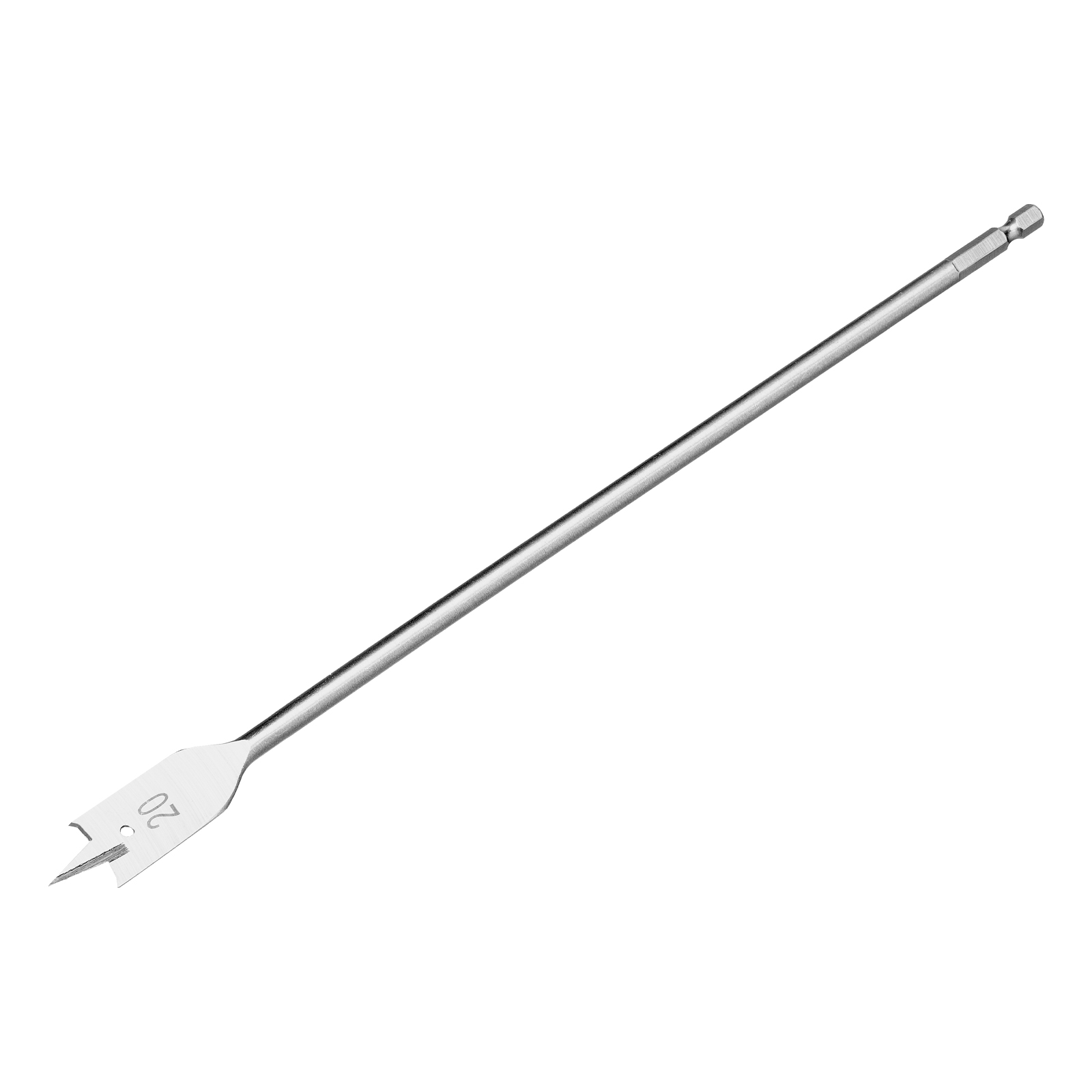 Сверло по дереву перовое удлиненное, 20 х 300 мм, 6-гранный хвостовик