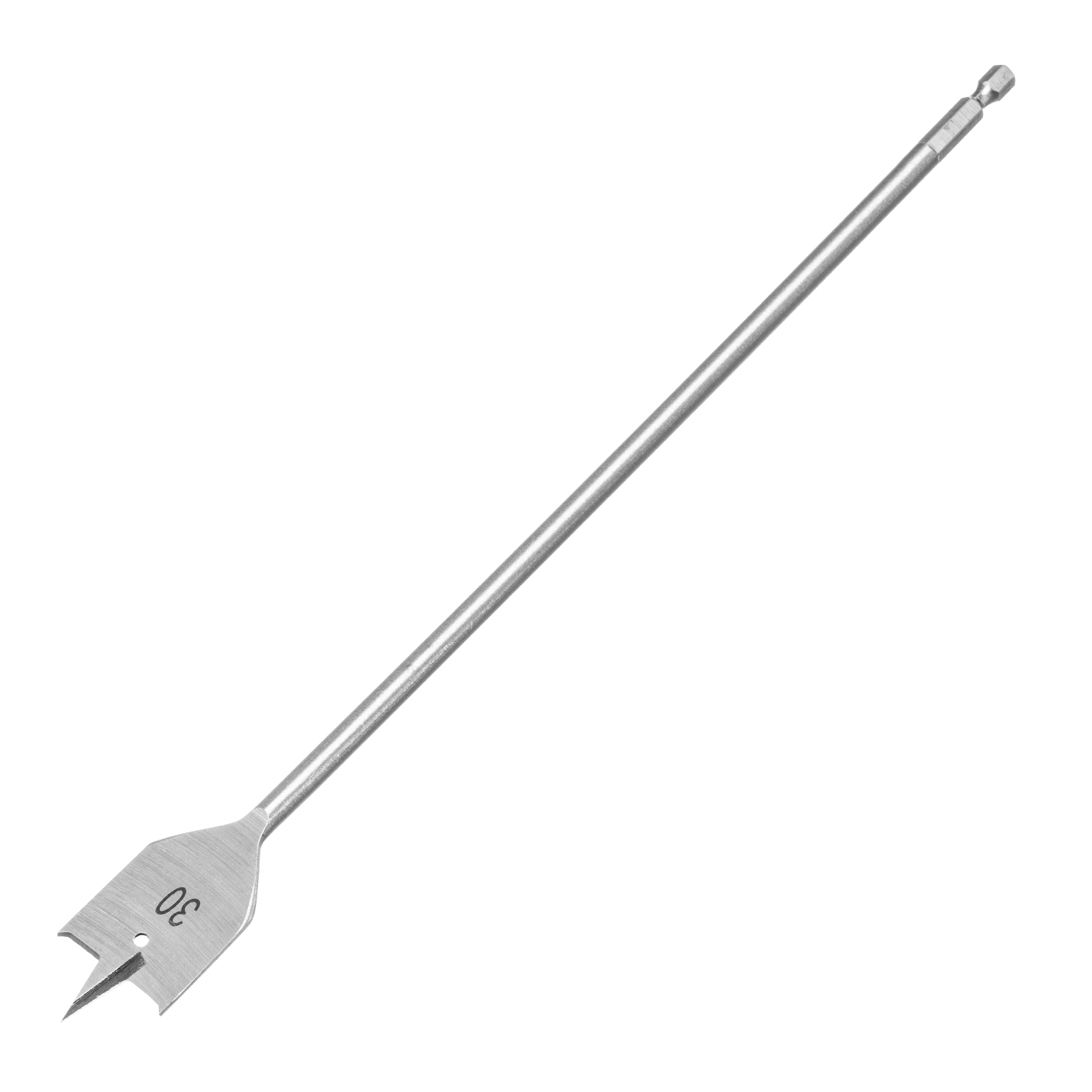 Сверло по дереву перовое удлиненное, 30 х 300 мм, 6-гранный хвостовик