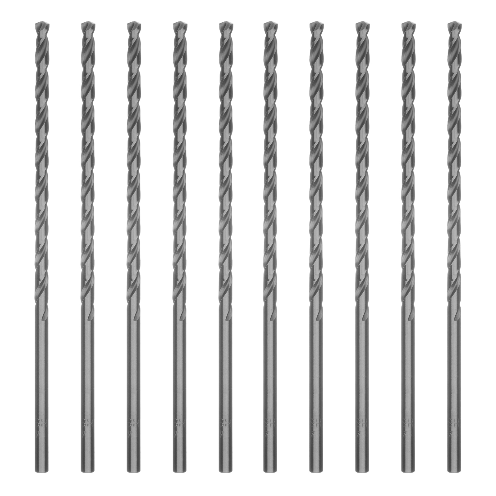 Сверло по металлу, 4,0 х 119 мм, полированное, удл., HSS, 10 шт. цил. хв.