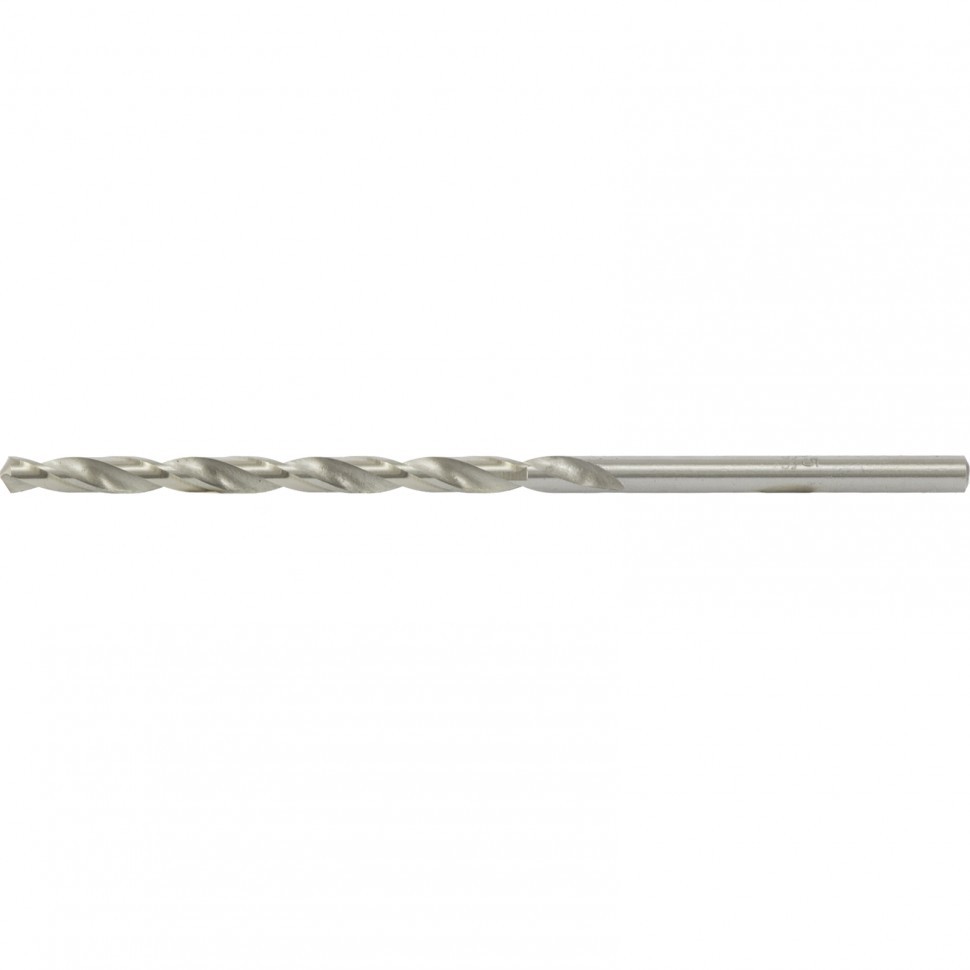 Сверло по металлу, 6,0 х 139 мм, полированное, удл., HSS, 10 шт. цил. хв.