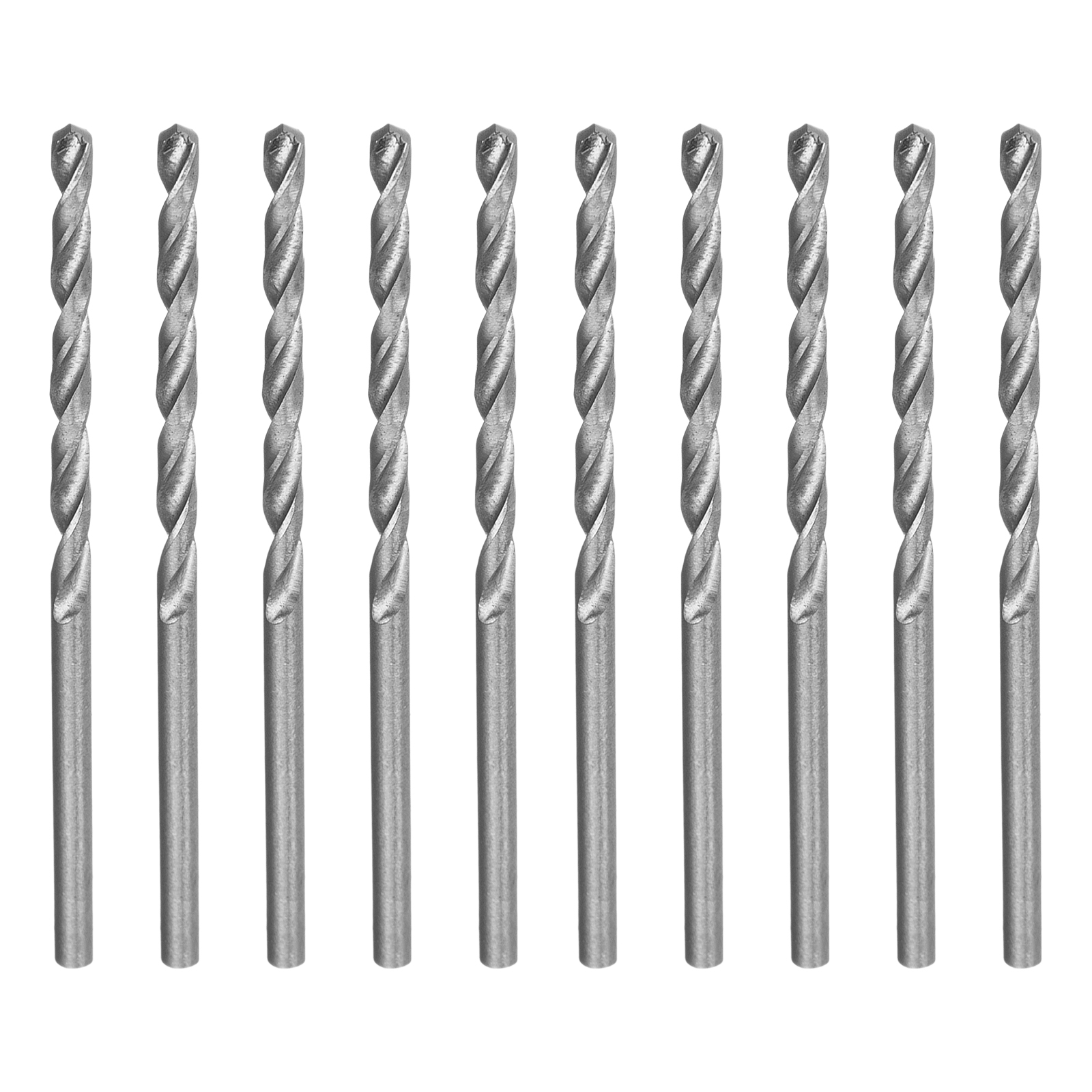 Сверло по металлу, 2,5 мм, полированное, HSS, 10 шт. цилиндрический хвостовик