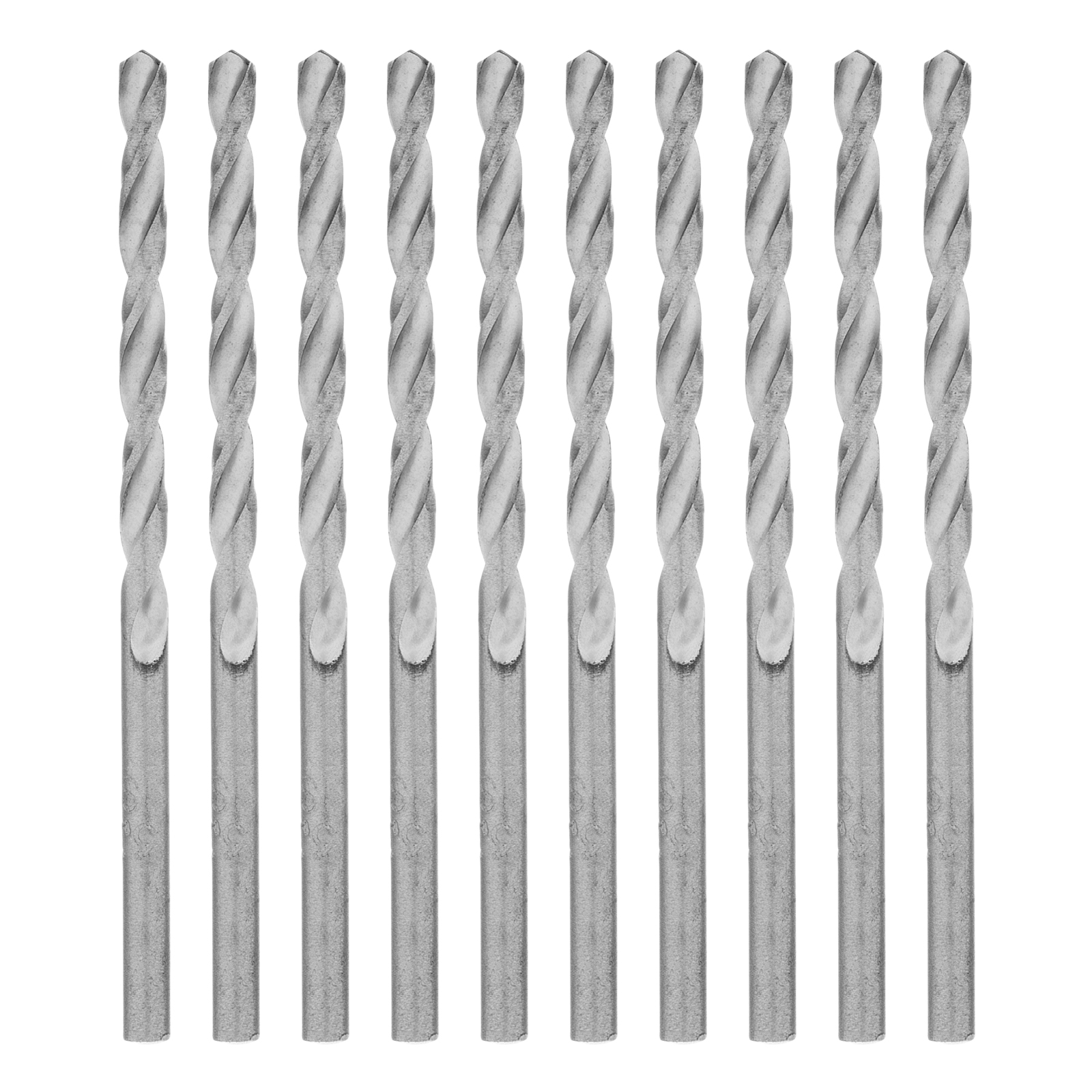 Сверло по металлу, 3,3 мм, полированное, HSS, 10 шт. цилиндрический хвостовик