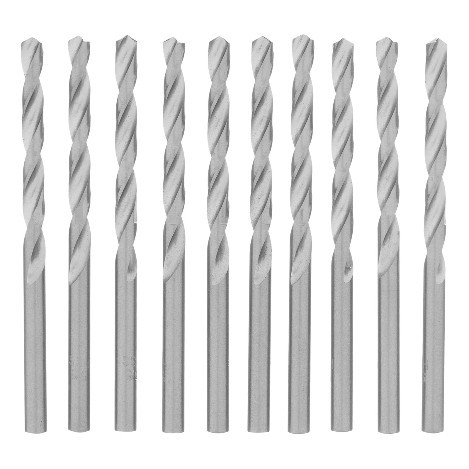 Сверло по металлу, 5,5 мм, полированное, HSS, 10 шт. цилиндрический хвостовик