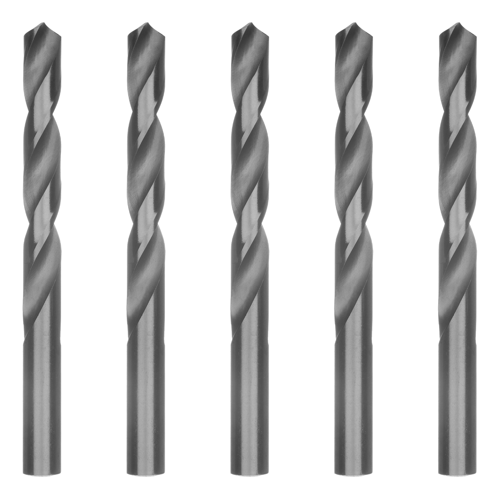 Сверло по металлу, 13 мм, полированное, HSS, 5 шт. цилиндрический хвостовик