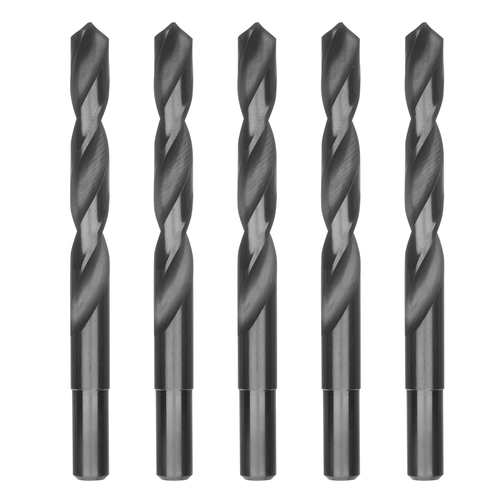 Сверло по металлу, 14 мм, полированное, HSS, 5 шт. цилиндрический хвостовик