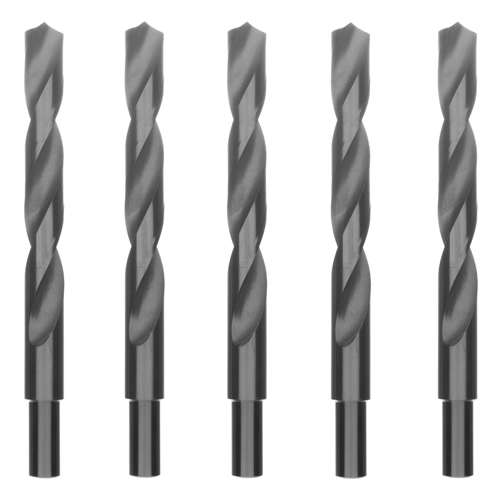 Сверло по металлу, 16,5 мм, полированное, HSS, 5 шт. цилиндрический хвостовик