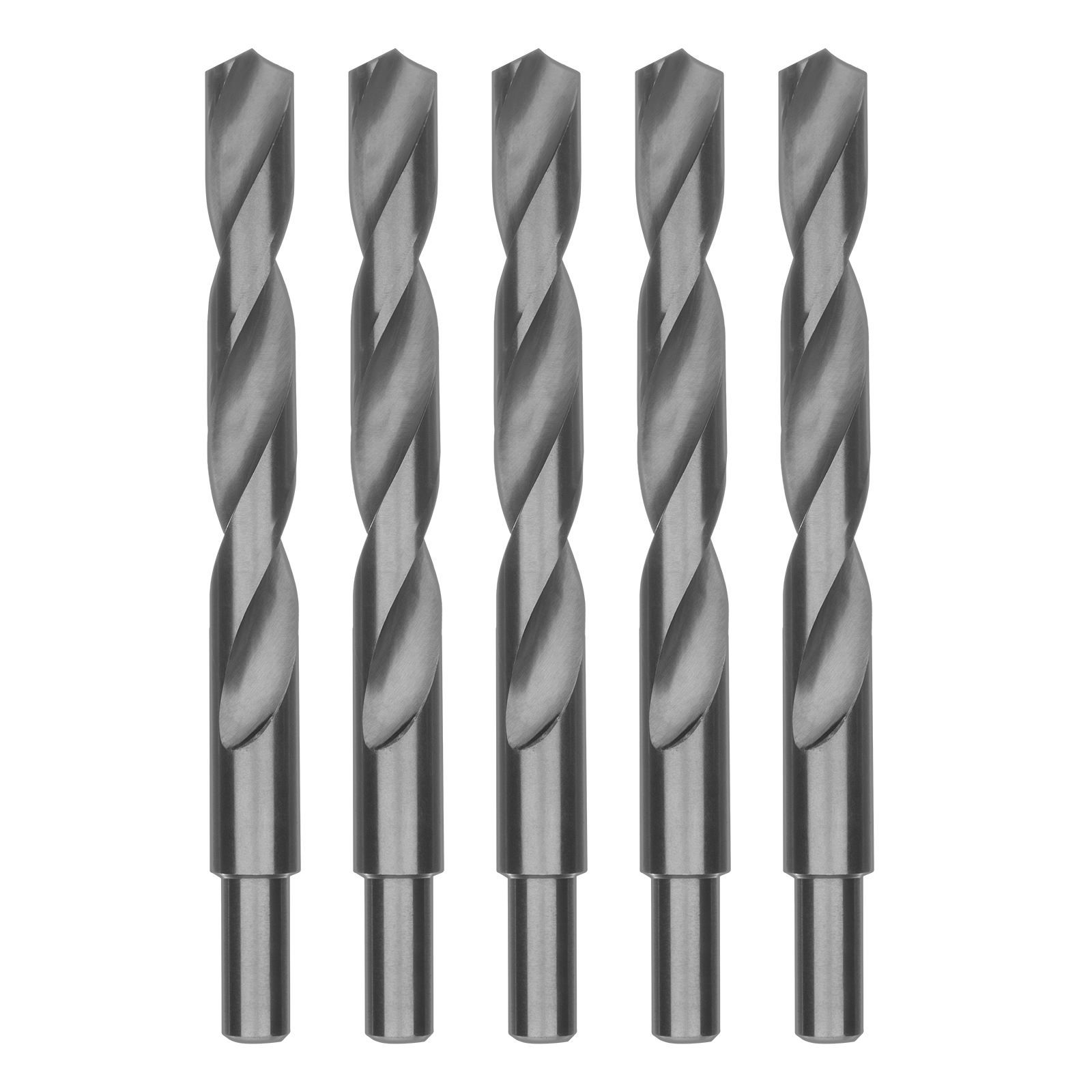 Сверло по металлу, 17 мм, полированное, HSS, 5 шт. цилиндрический хвостовик