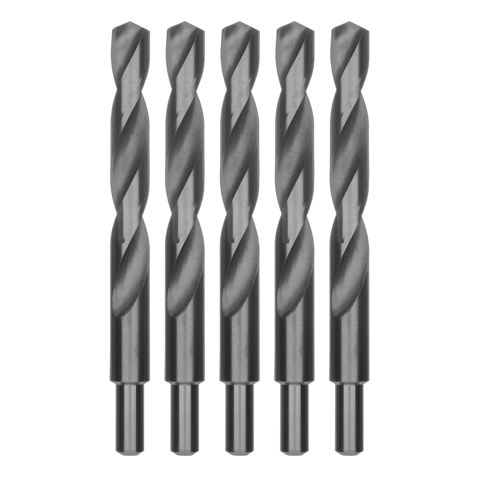 Сверло по металлу, 18 мм, полированное, HSS, 5 шт. цилиндрический хвостовик