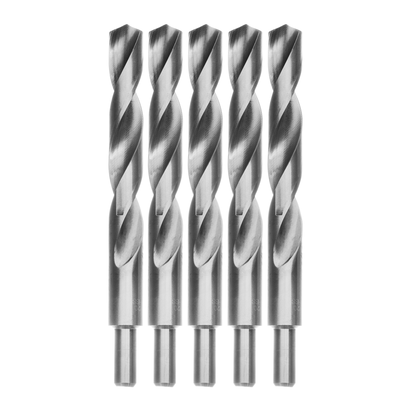 Сверло по металлу, 20 мм, полированное, HSS, 5 шт. цилиндрический хвостовик