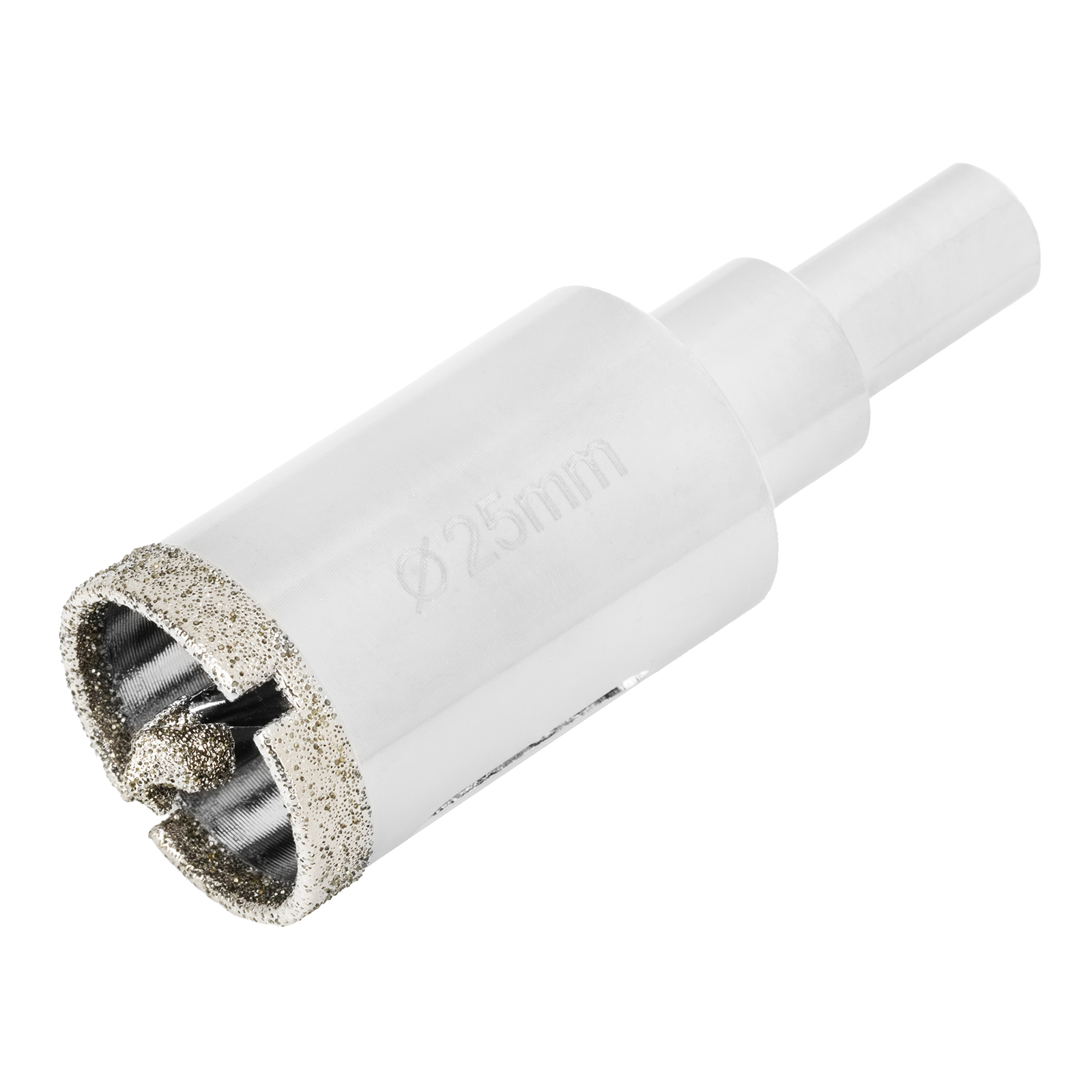 Сверло алмазное по керамограниту, 25 х 67 мм, 3-гранный хвостовик