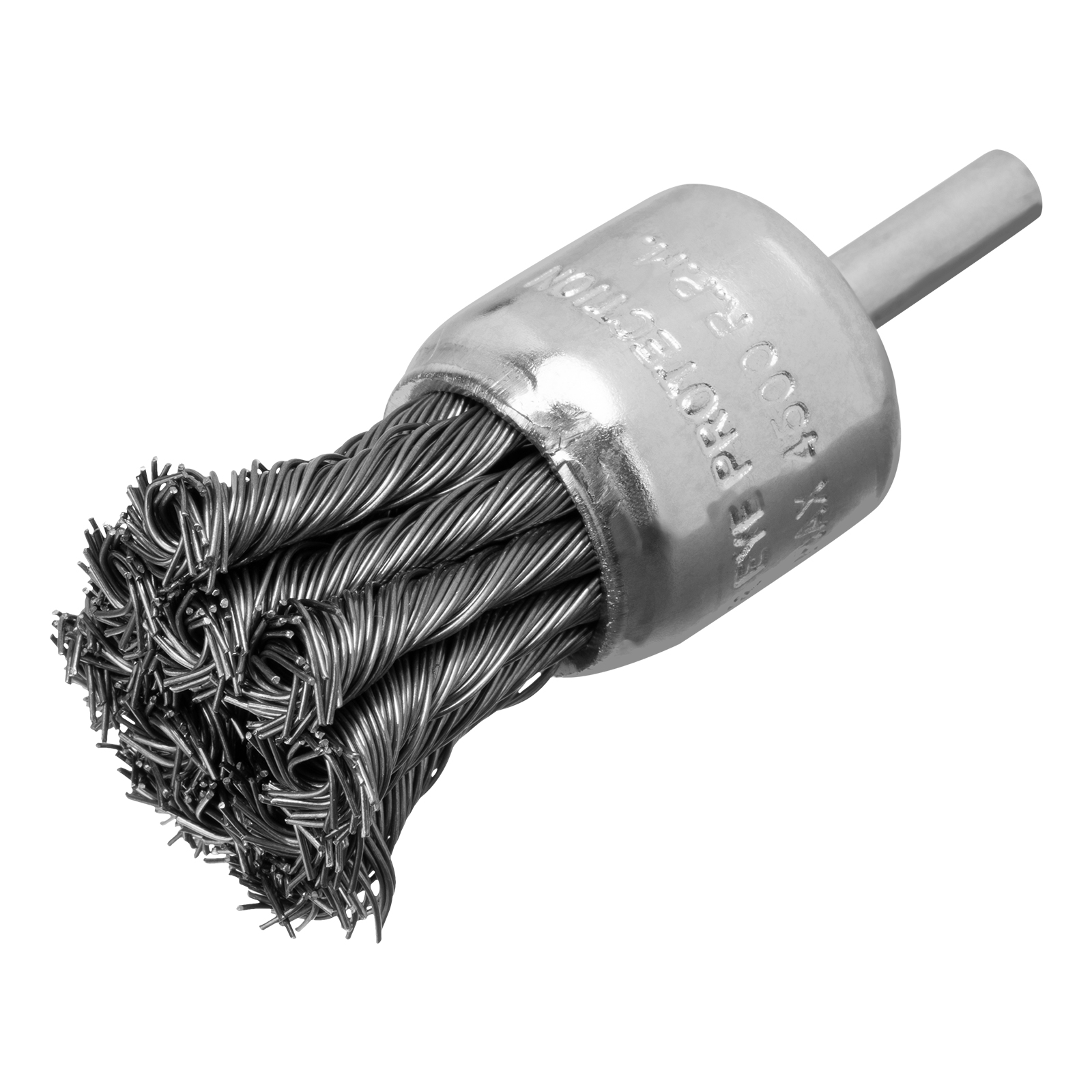 Щетка для дрели, 30 мм, чашка со шпилькой, крученая металлическая проволока