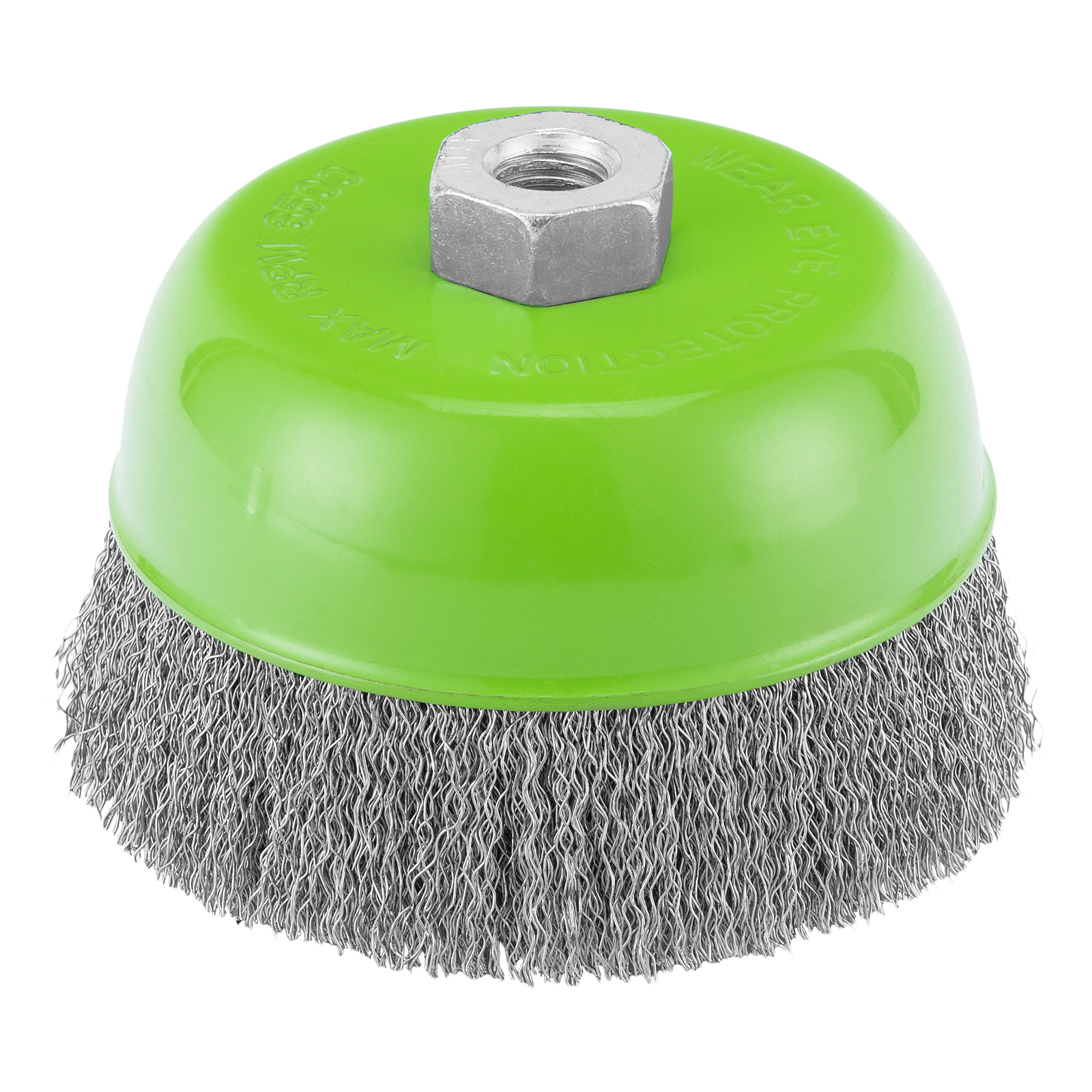 Щетка для УШМ, 125 мм, М14, чашка, витая проволока 0,3 мм