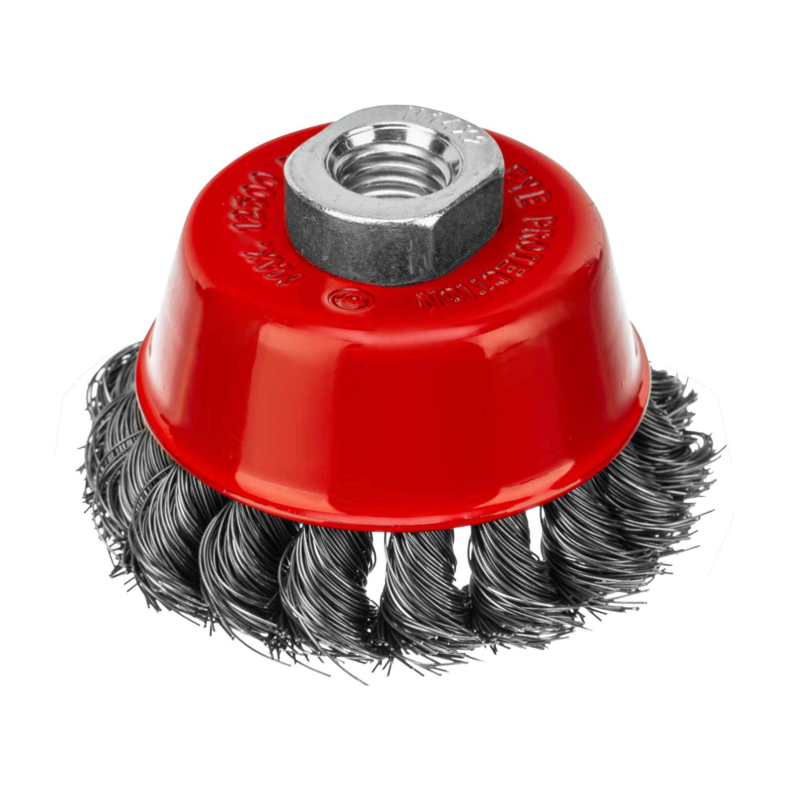 Щетка для УШМ, 75 мм, М14, Чашка, крученая проволока 0,35 мм