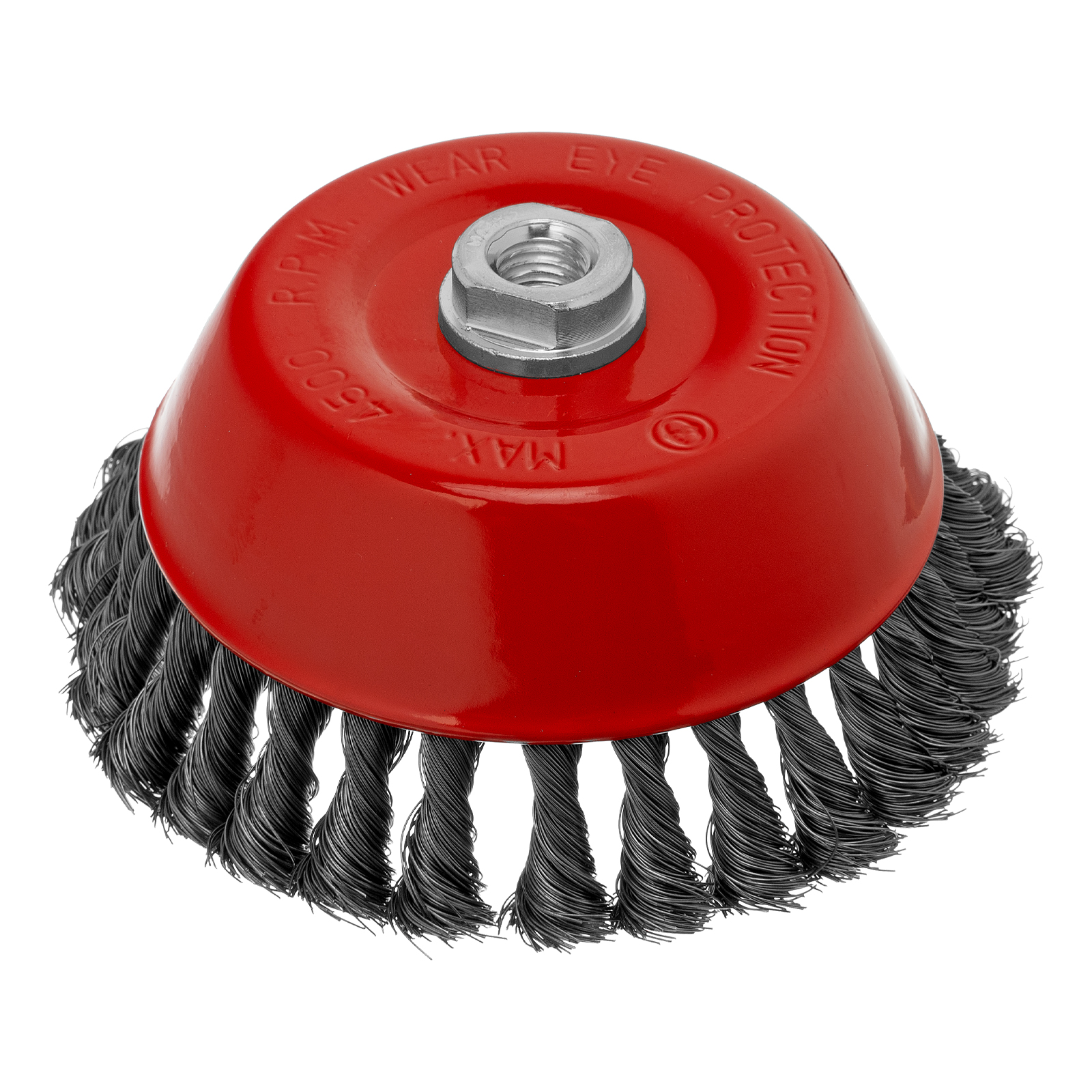 Щетка для УШМ, 150 мм, М14, Чашка, крученая проволока 0,35 мм