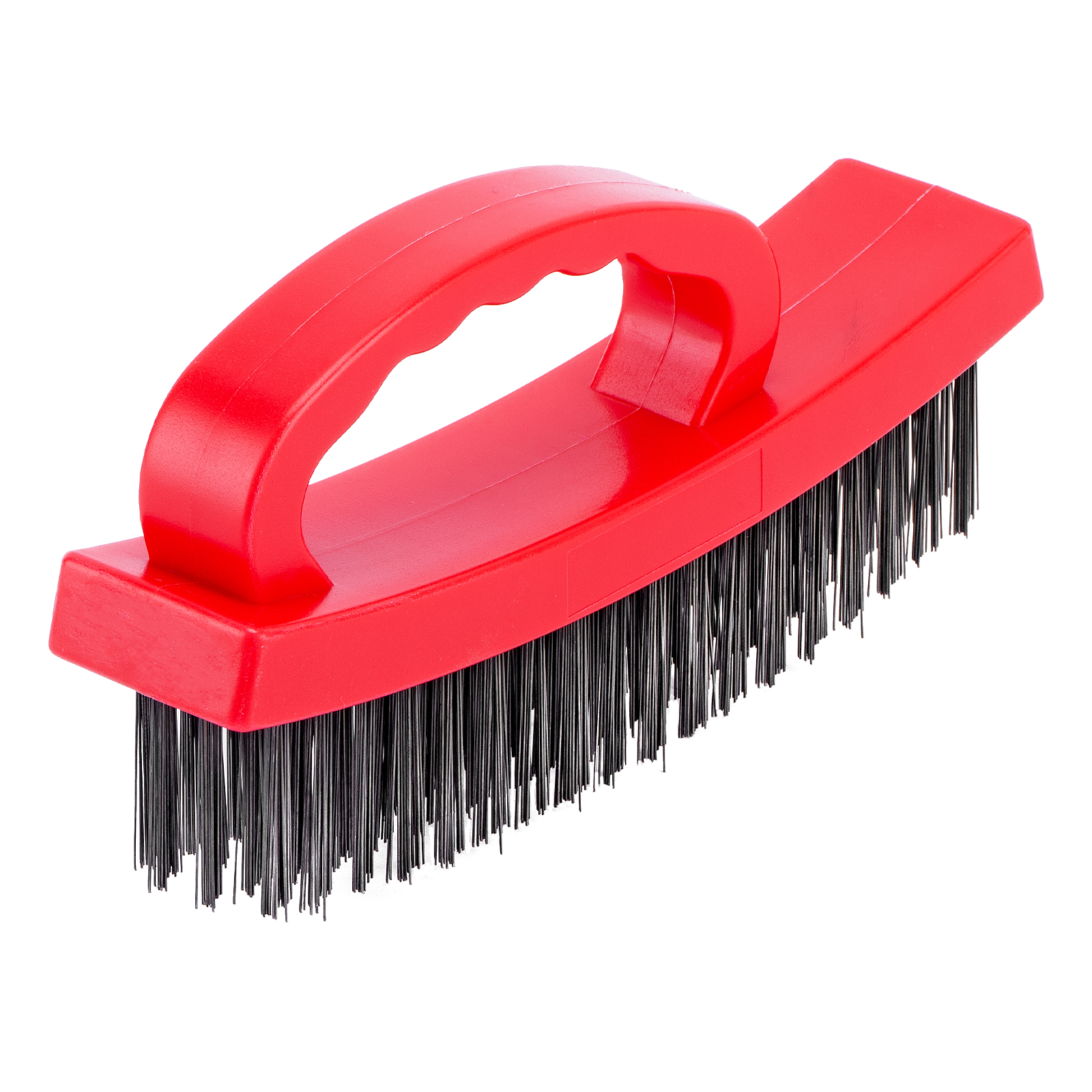 Щетка зачистная 4-х рядная, плоская, пластиковая с рукояткой