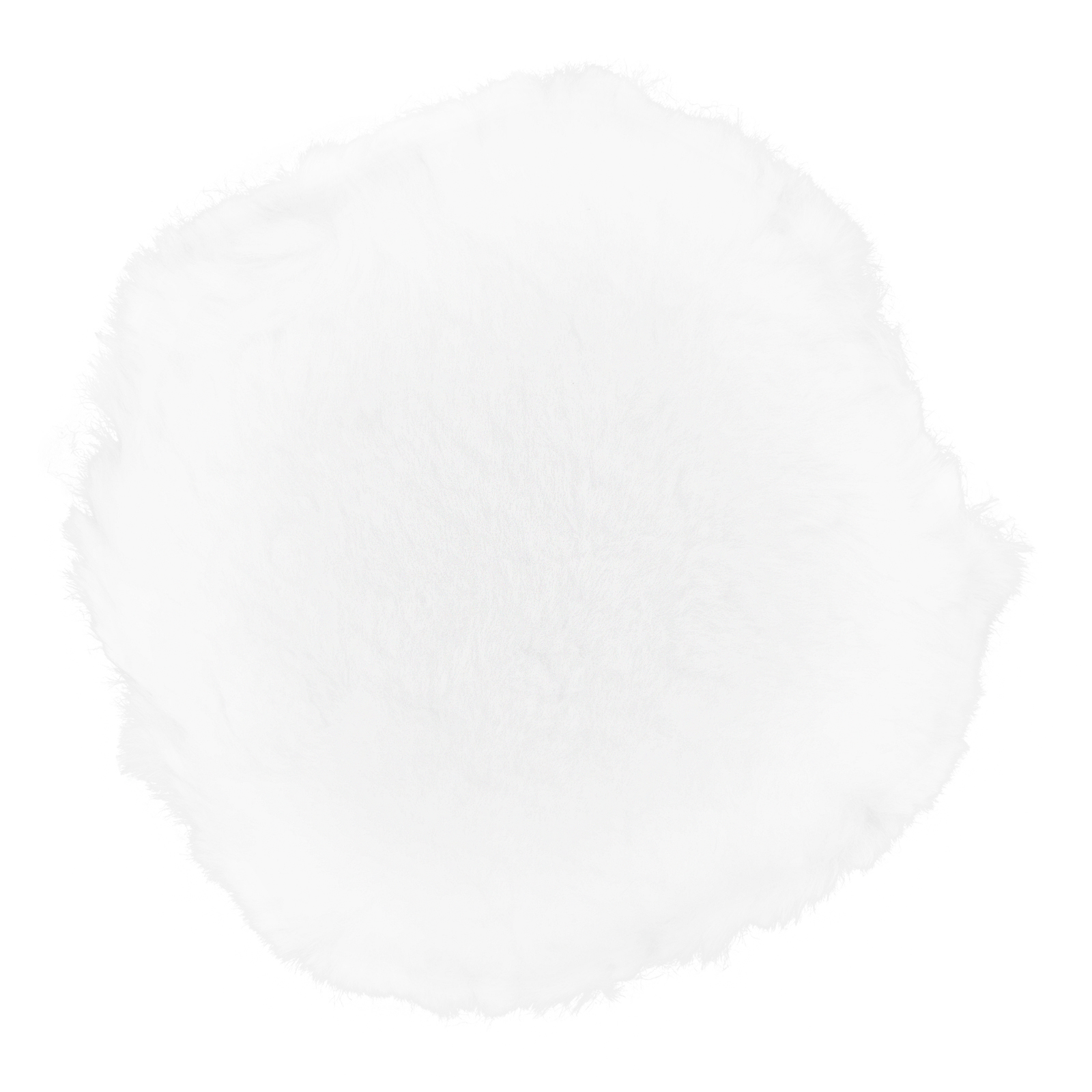 Насадка полировальная под липучку, 150 мм, натуральная шерсть