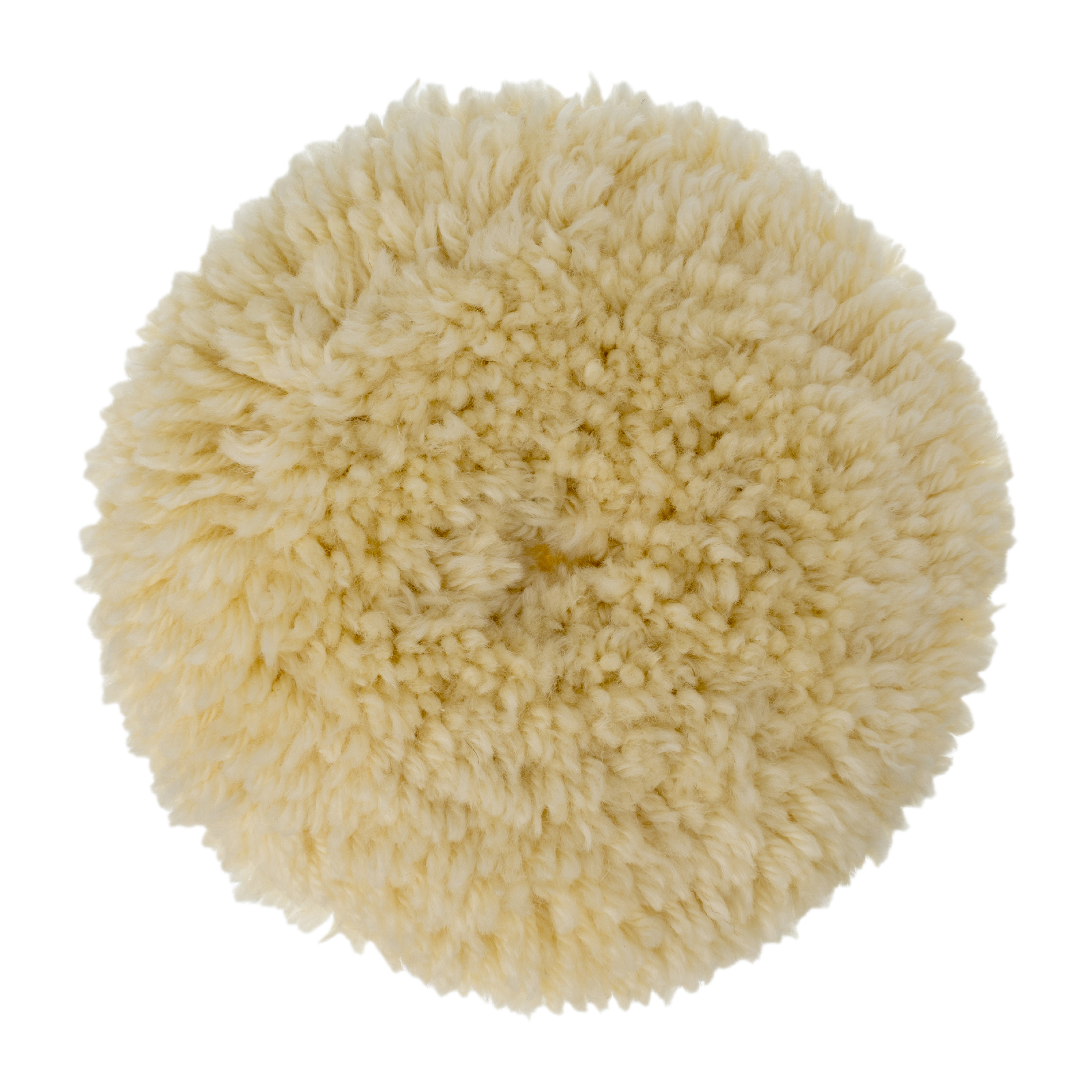 Насадка полировальная под липучку, 125 мм, плетеная шерстяная нить