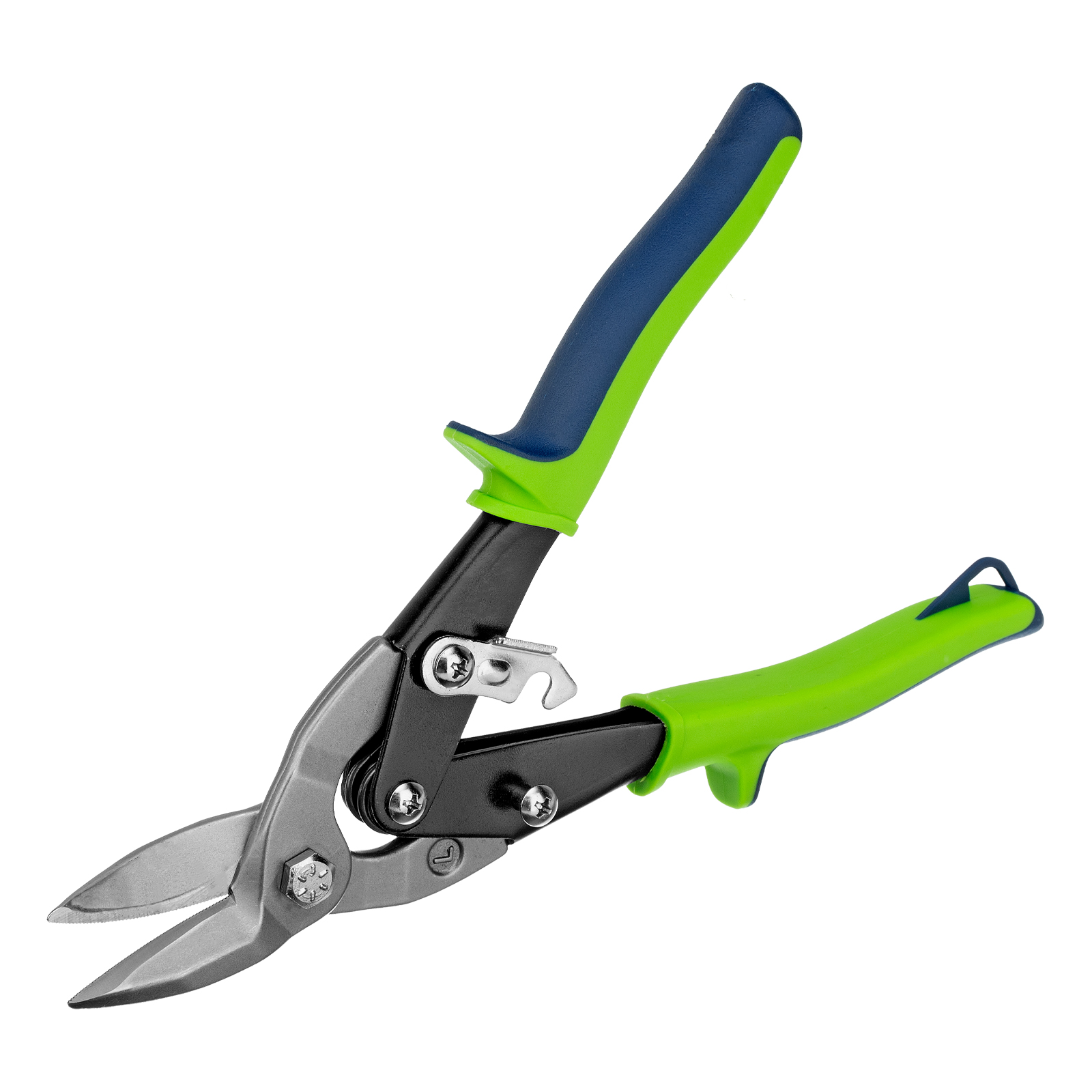 Ножницы по металлу, 250 мм, левый рез, сталь С55,двухкомпонентные рукоятки