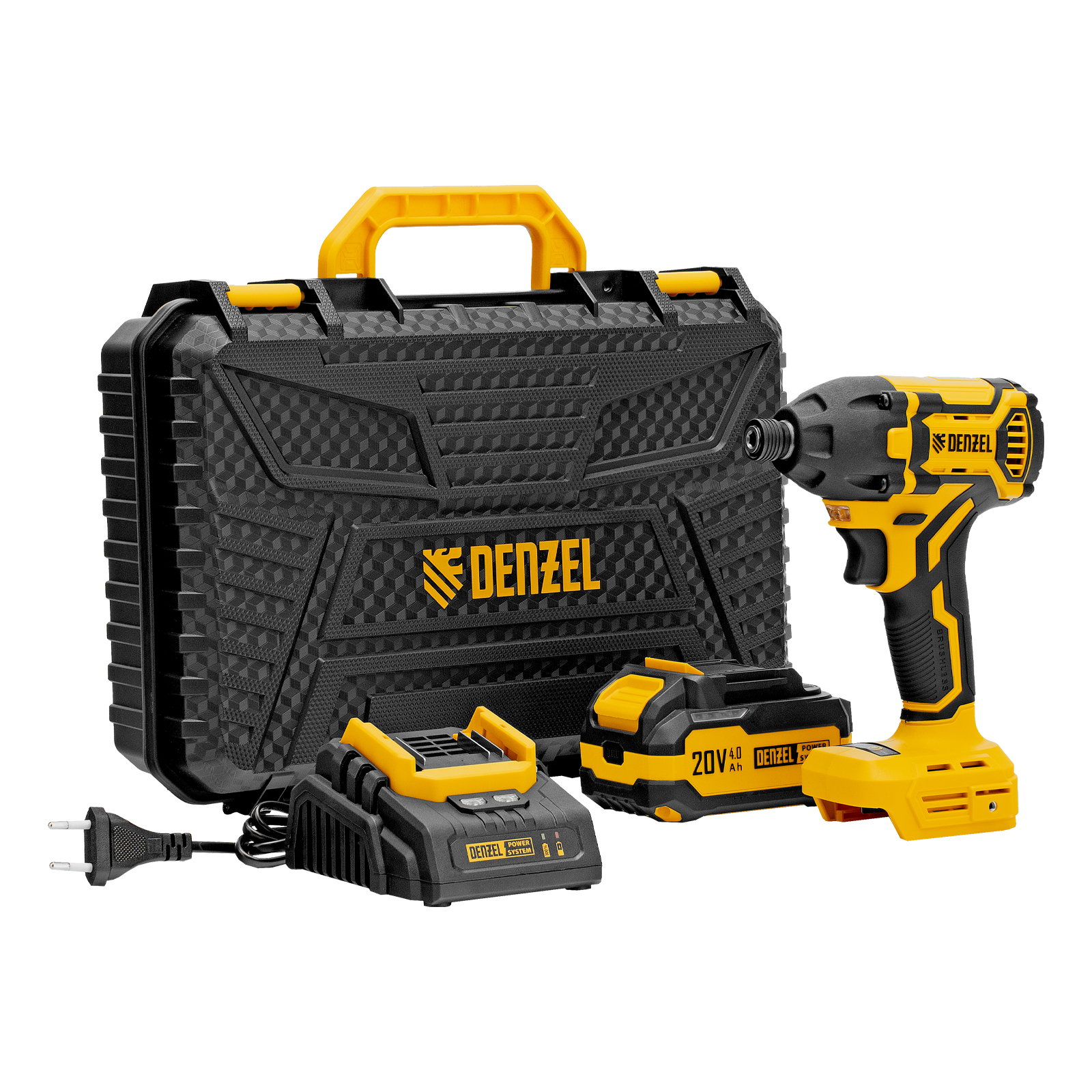 Винтоверт ударный аккумуляторный бесщет. CIDH-BL-20-270, Li-Ion, 20 В