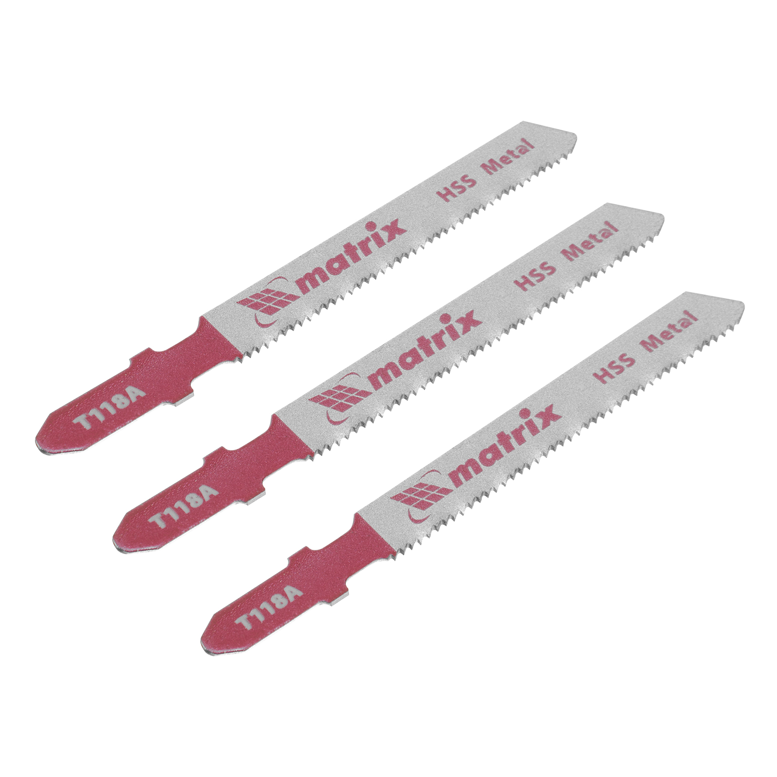 Полотна для электролобзика по металлу, 3 шт. T118A, 50 х 1,2мм, HSS