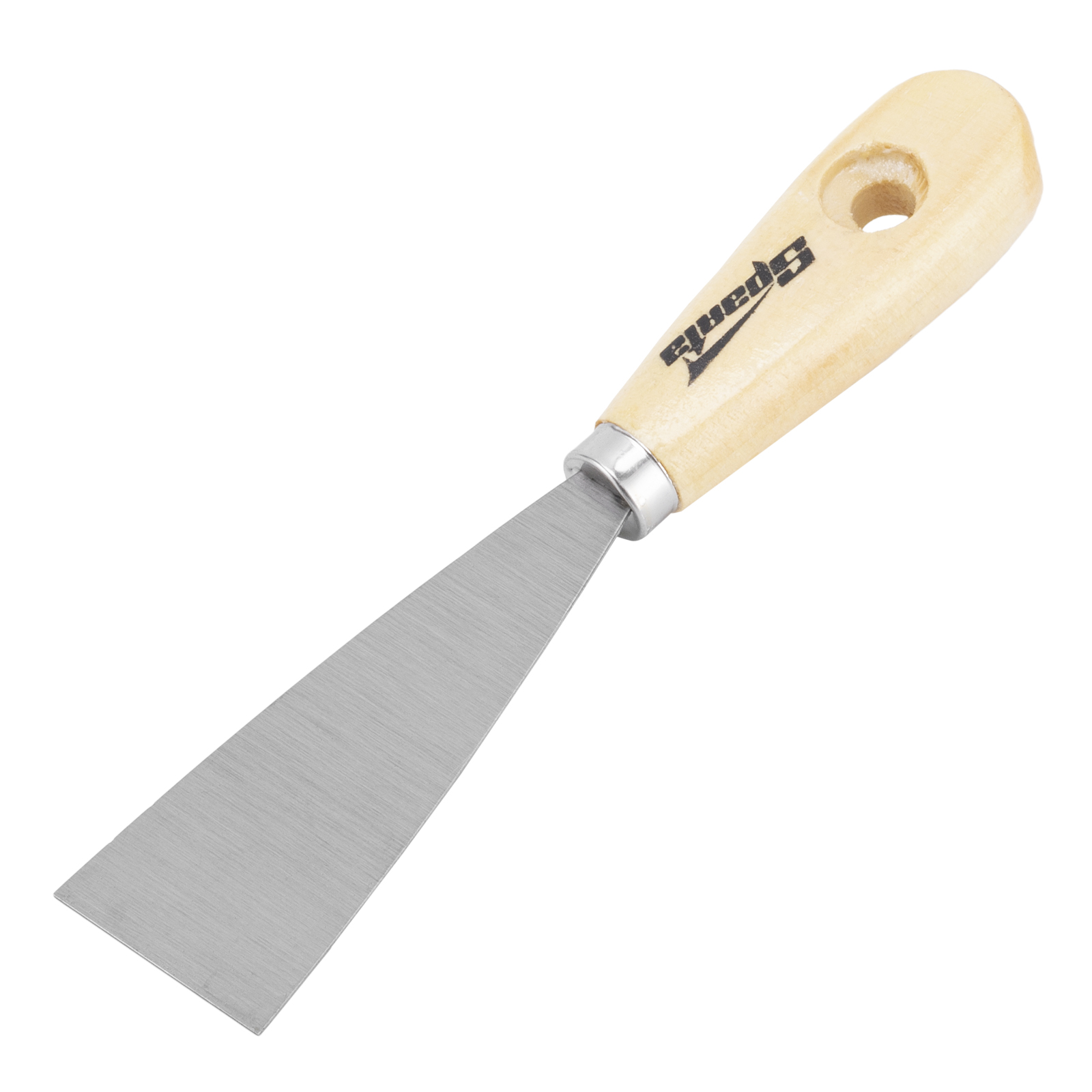 Шпательная лопатка из углеродистой стали, 40 мм, деревянная ручка