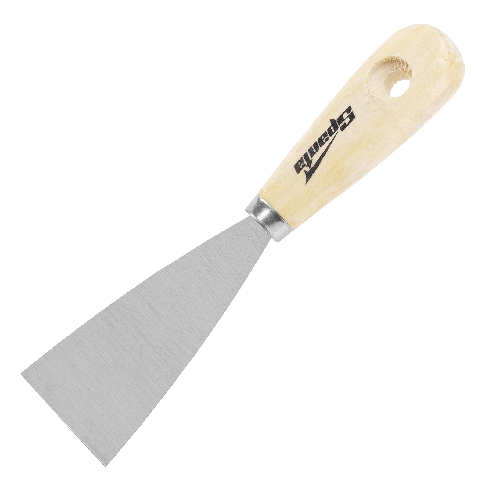 Шпательная лопатка из углеродистой стали, 50 мм, деревянная ручка