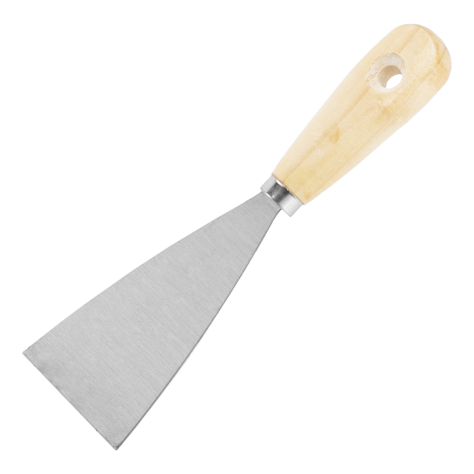 Шпательная лопатка из углеродистой стали, 60 мм, деревянная ручка