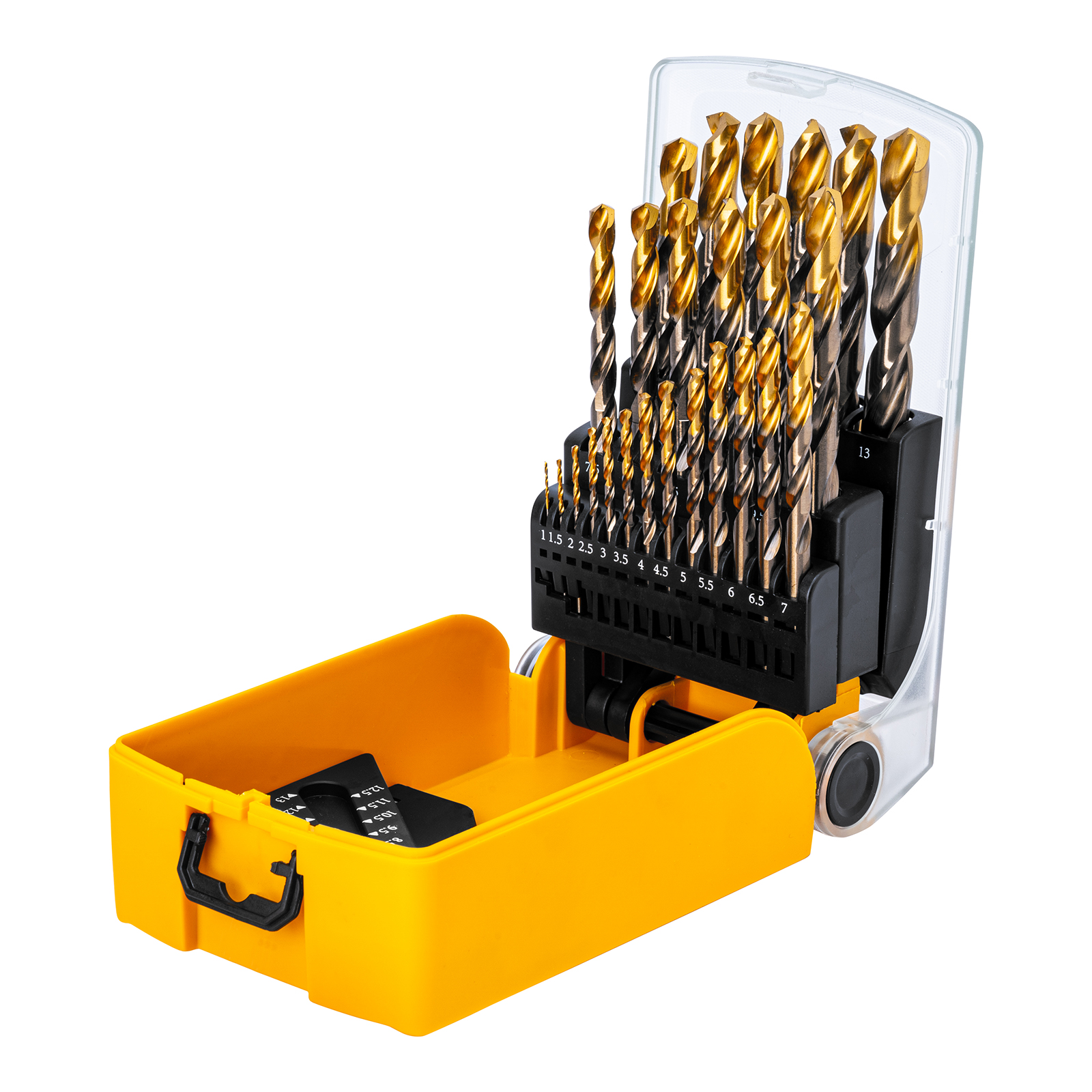 Набор сверл по металлу, 1-13 мм, Р6М5К8-TiN, Golden Tip, 25 шт