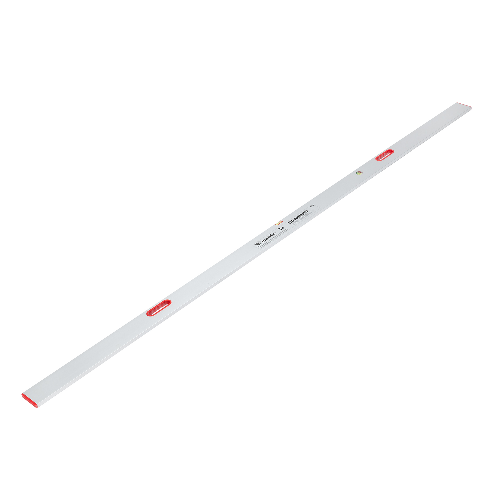 Правило алюминиевое с уровнем, L-3,0 м, 2 ручки