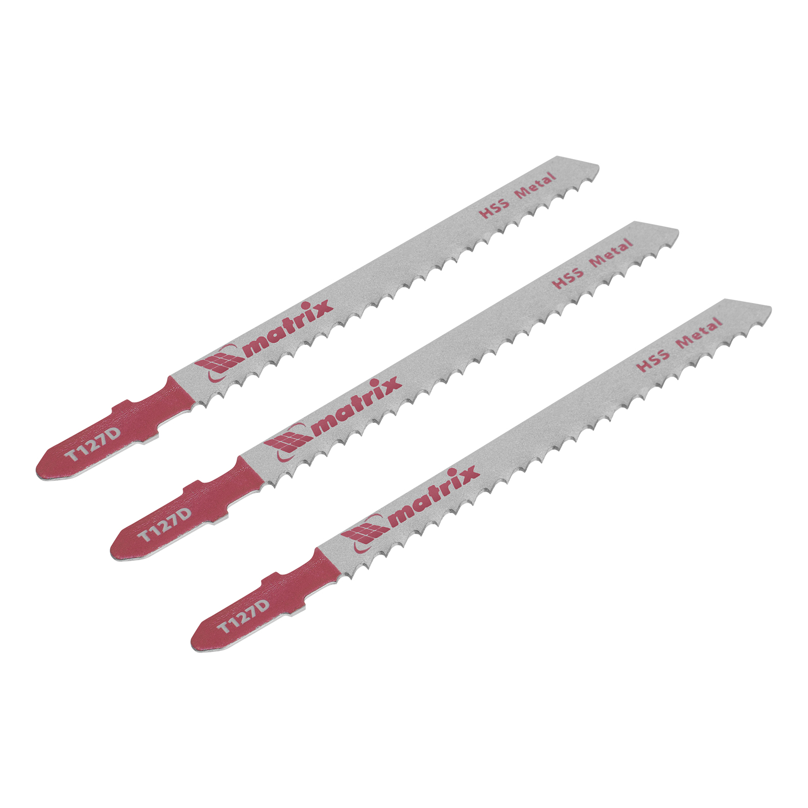 Полотна для электролобзика по металлу, 3 шт. T127D, 75 х 3мм, HSS