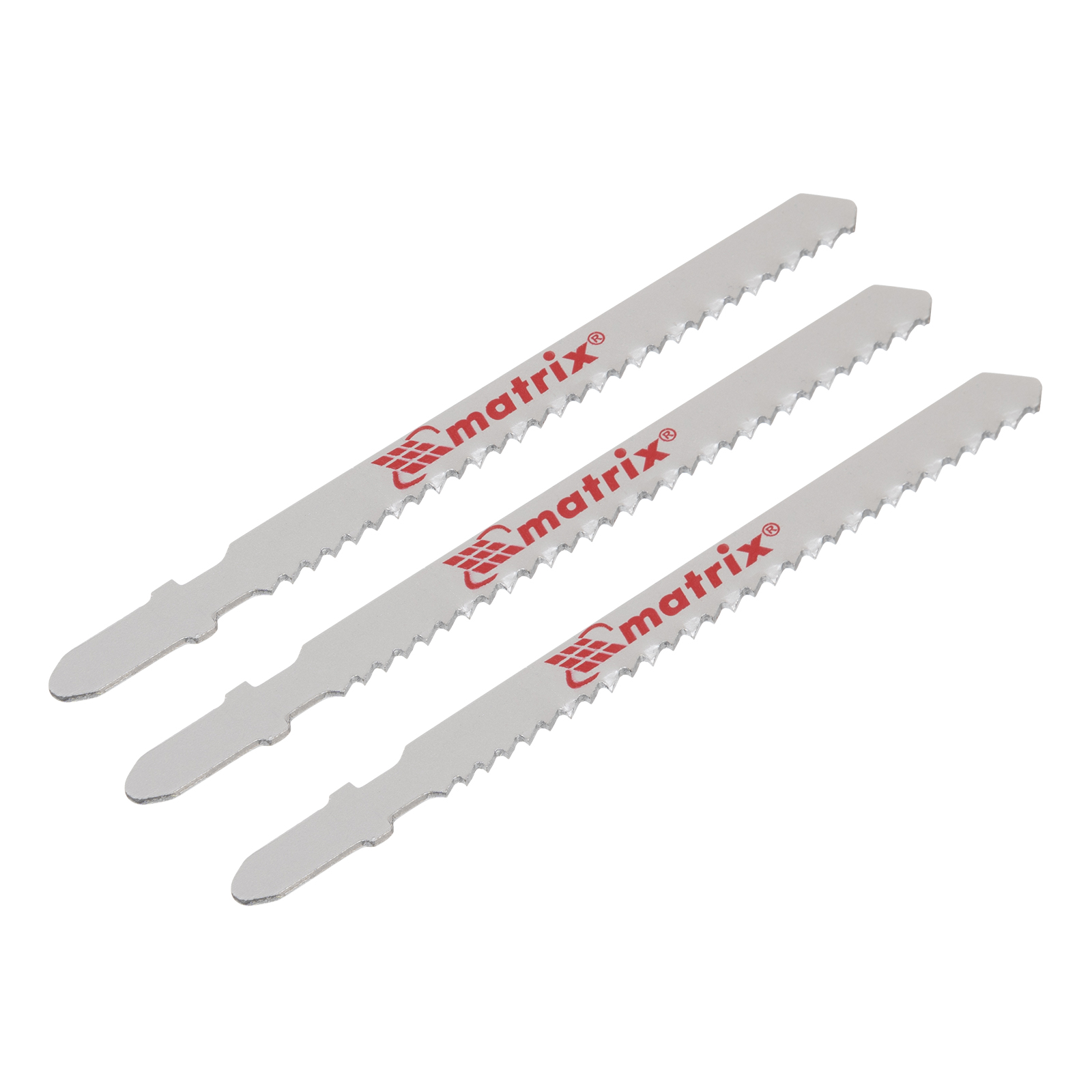 Полотна для электролобзика по дереву, 3 шт., 75 х 2,5мм, HCS, EU- хвостовик