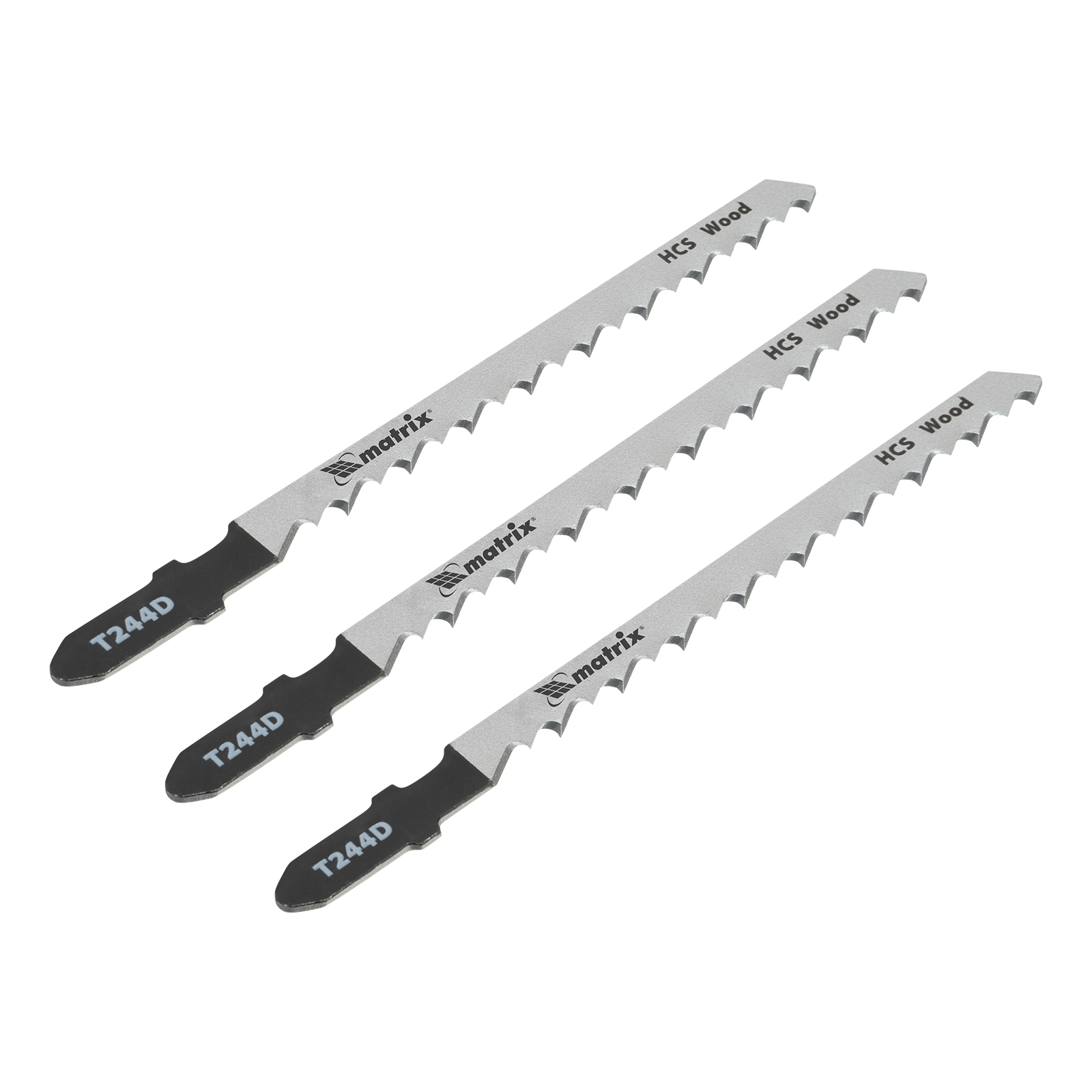 Полотна для электролобзика по дереву, 3 шт. T244D, 75 x 4мм, HCS