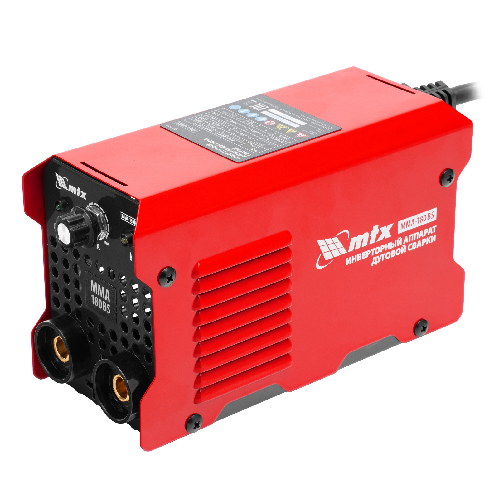 Инверторный аппарат дуговой сварки MMA-180BS, 180 А, ПВ 60%