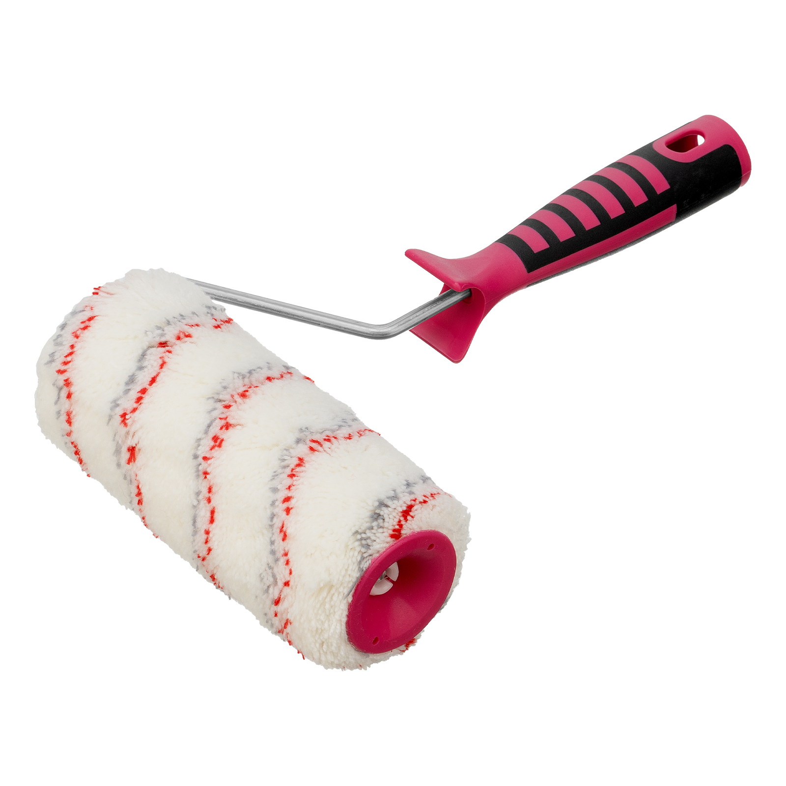 Валик в сборе НЕЙЛОН  с двухкомп-ой ручкой, 180 мм, ворс 18 мм, D 48 мм, D ручки 6 мм