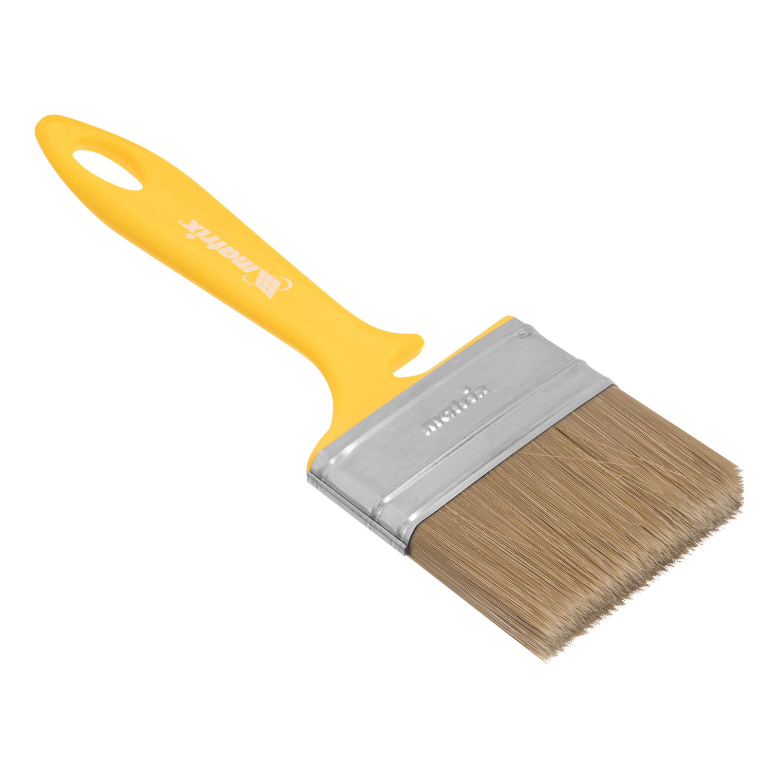 Кисть флейцевая для лаков, 70х12 мм, искусственная щетина, пластиковая рукоятка