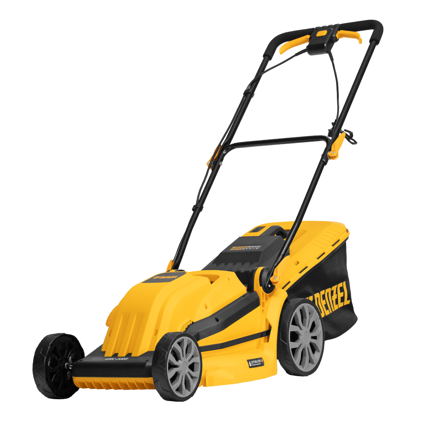 Газонокосилка электрическая GMC-2000, шир. 44см, 2000 Вт, 6 уров., травосб. 45 л