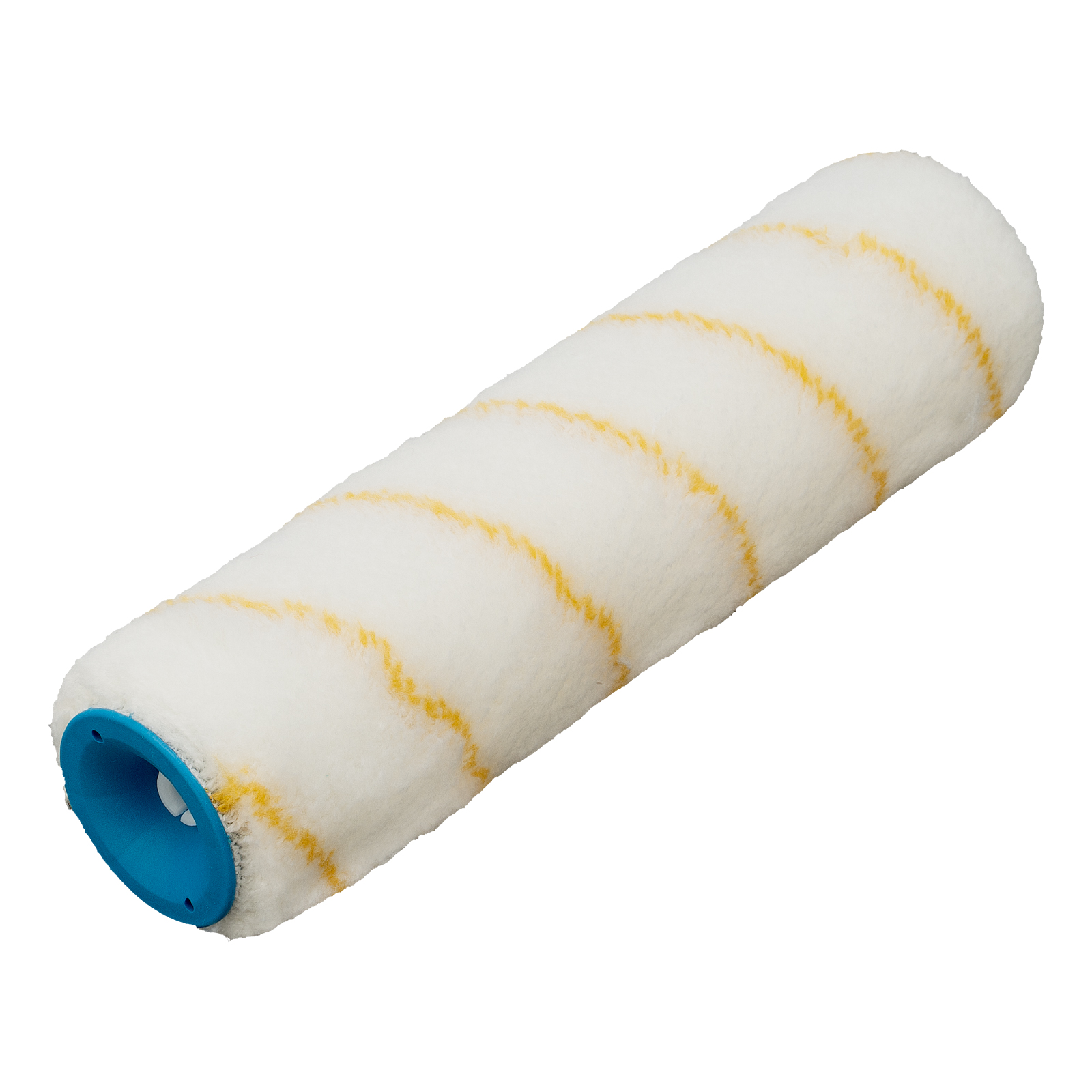 Валик сменный ПОЛИАКРИЛ желтая полоса, 250мм, ворс 12мм, D 48мм, Dруч.8мм