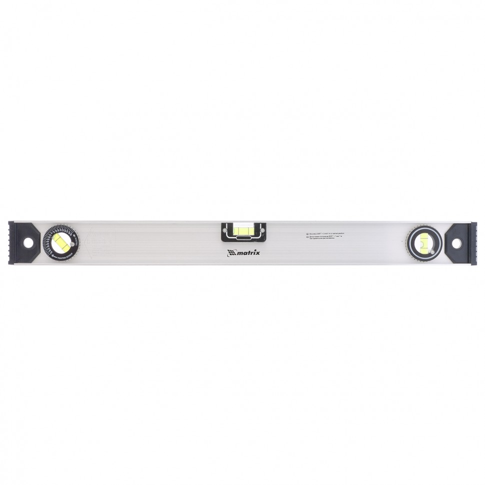 Уровень алюминиевый 'Рельс', 600 мм, 3 глазка (1 поворотный)