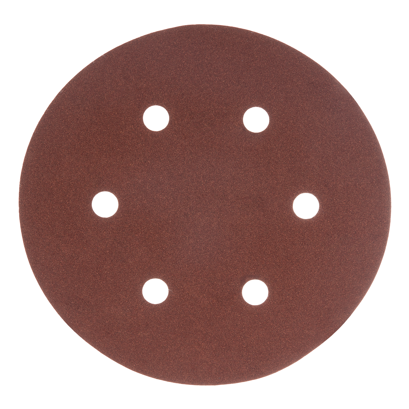 Круг абразивный на ворсовой подложке под 'липучку', перфорированный, P 180, 150 мм, 5 шт.